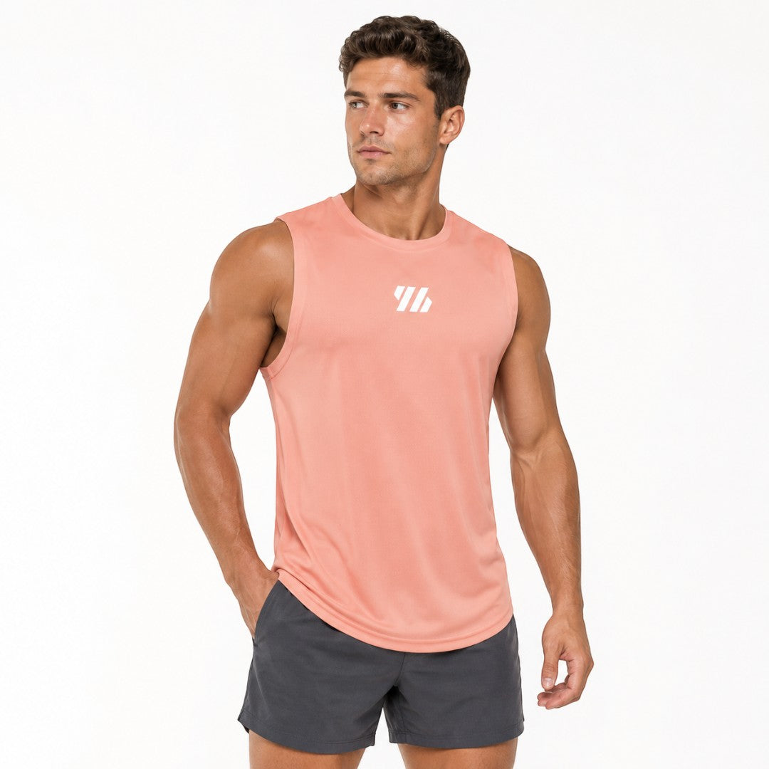 Men's Quick Dry Mesh Gym Tank Top | Breathable Sleeveless Workout Shirt | Bodybuilding Running Basketball Training Muscle Fitness Vest Tee