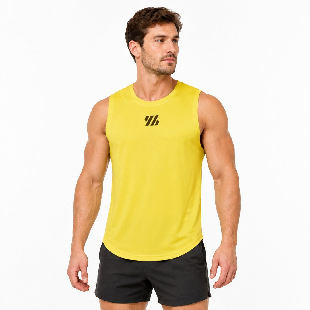 Men's Quick Dry Mesh Gym Tank Top | Breathable Sleeveless Workout Shirt | Bodybuilding Running Basketball Training Muscle Fitness Vest Tee