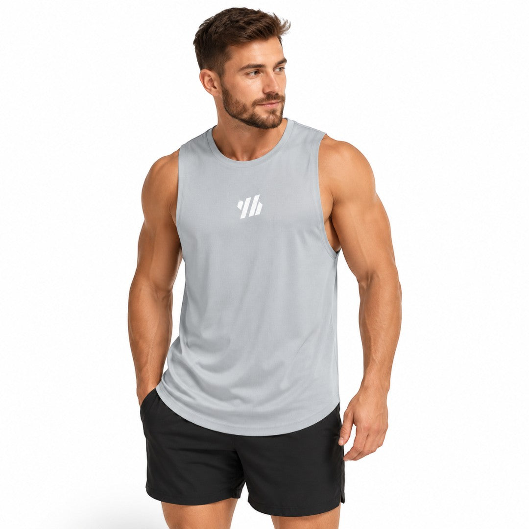 Men's Quick Dry Mesh Gym Tank Top | Breathable Sleeveless Workout Shirt | Bodybuilding Running Basketball Training Muscle Fitness Vest Tee