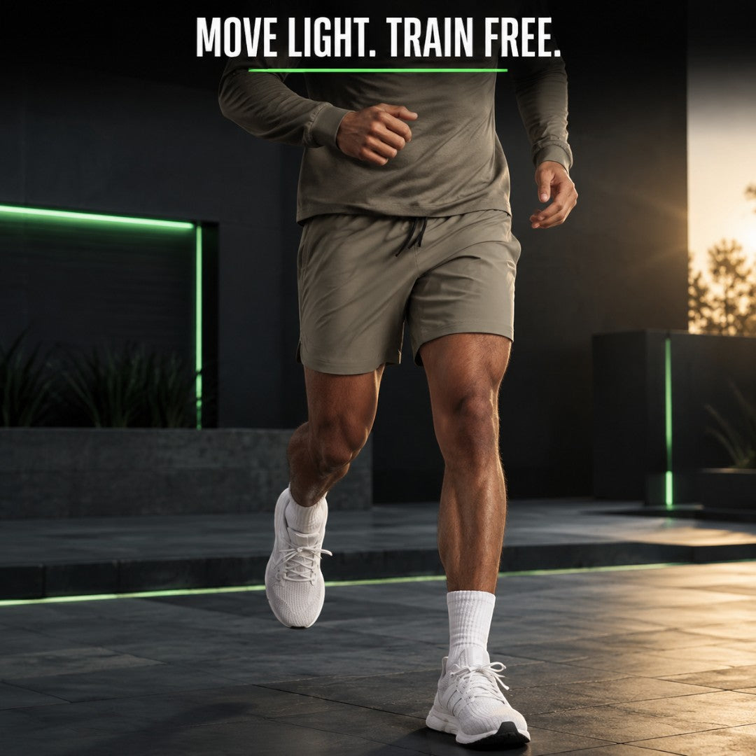 Men’s Quick Dry Running Shorts | Lightweight Gym Training Bottoms | Multi Pocket Workout Wear | Drawstring Casual Fitness Apparel
