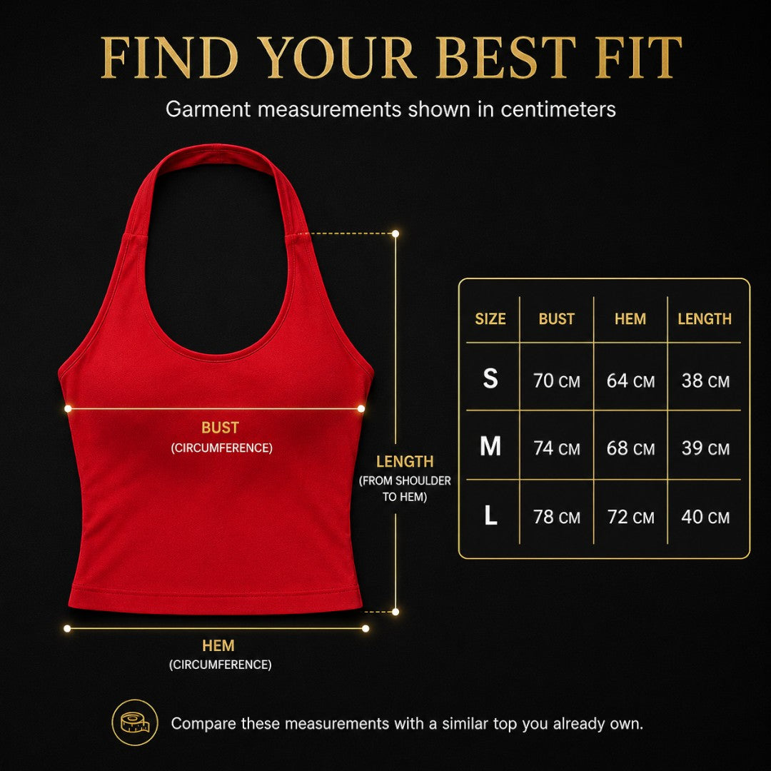 Halter Neck Padded Camisole | Backless Yoga Tank Top | Supportive Gym Fitness Shirt | Stretch Workout Crop Top for Studio and Daily Wear