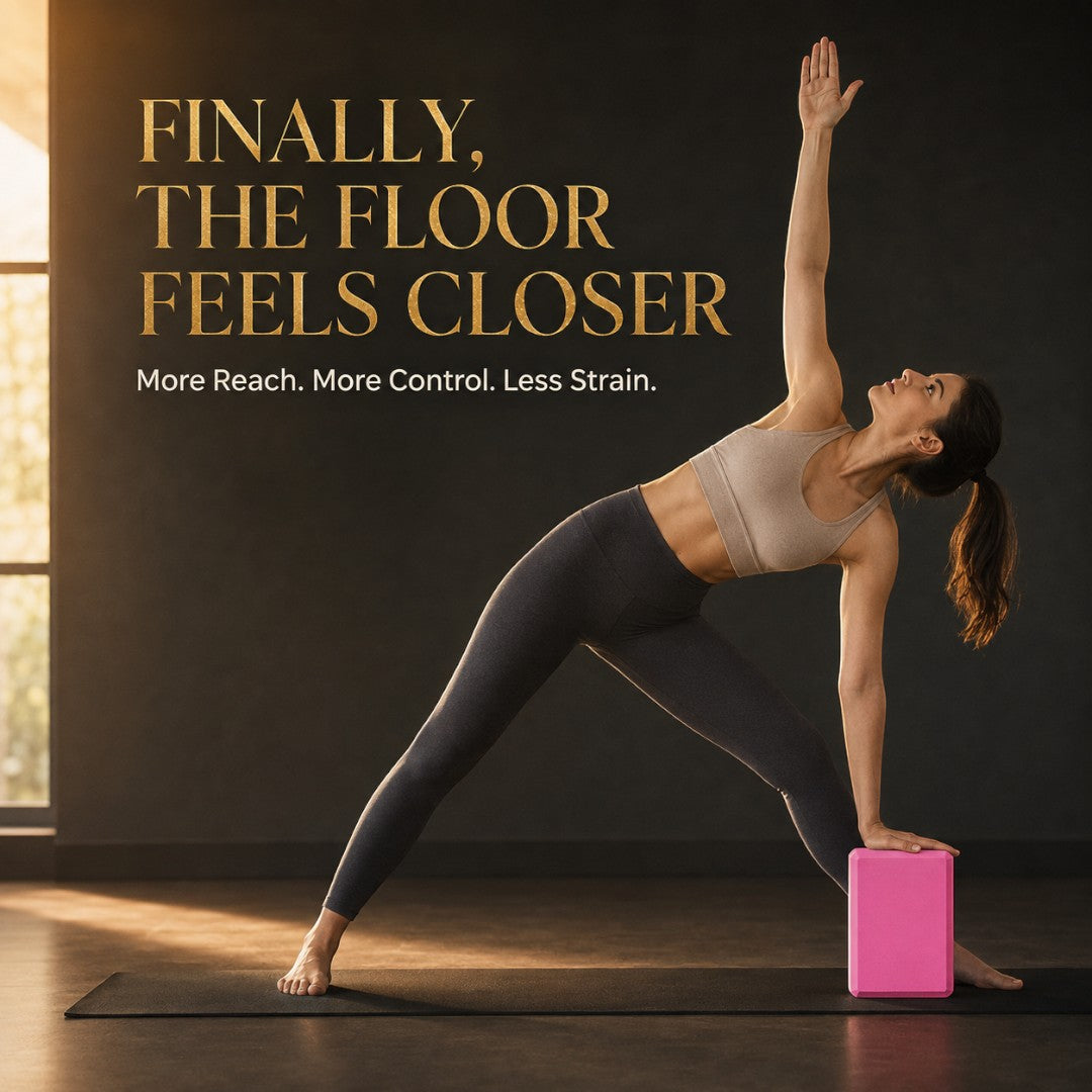 High Density EVA Yoga Foam Blocks | Nonslip Support Bricks for Stretching, Balance, Pilates, Dance, Flexibility and Daily Home Practice