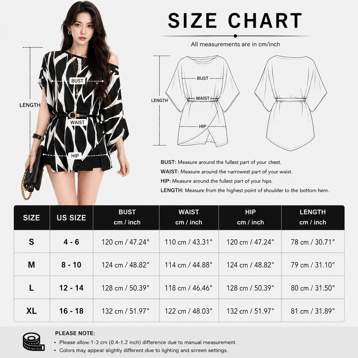 Batwing Tunic Top Elegant Off Shoulder Blouse Loose Fit Printed Poncho Top Casual Party Evening Resort Wear