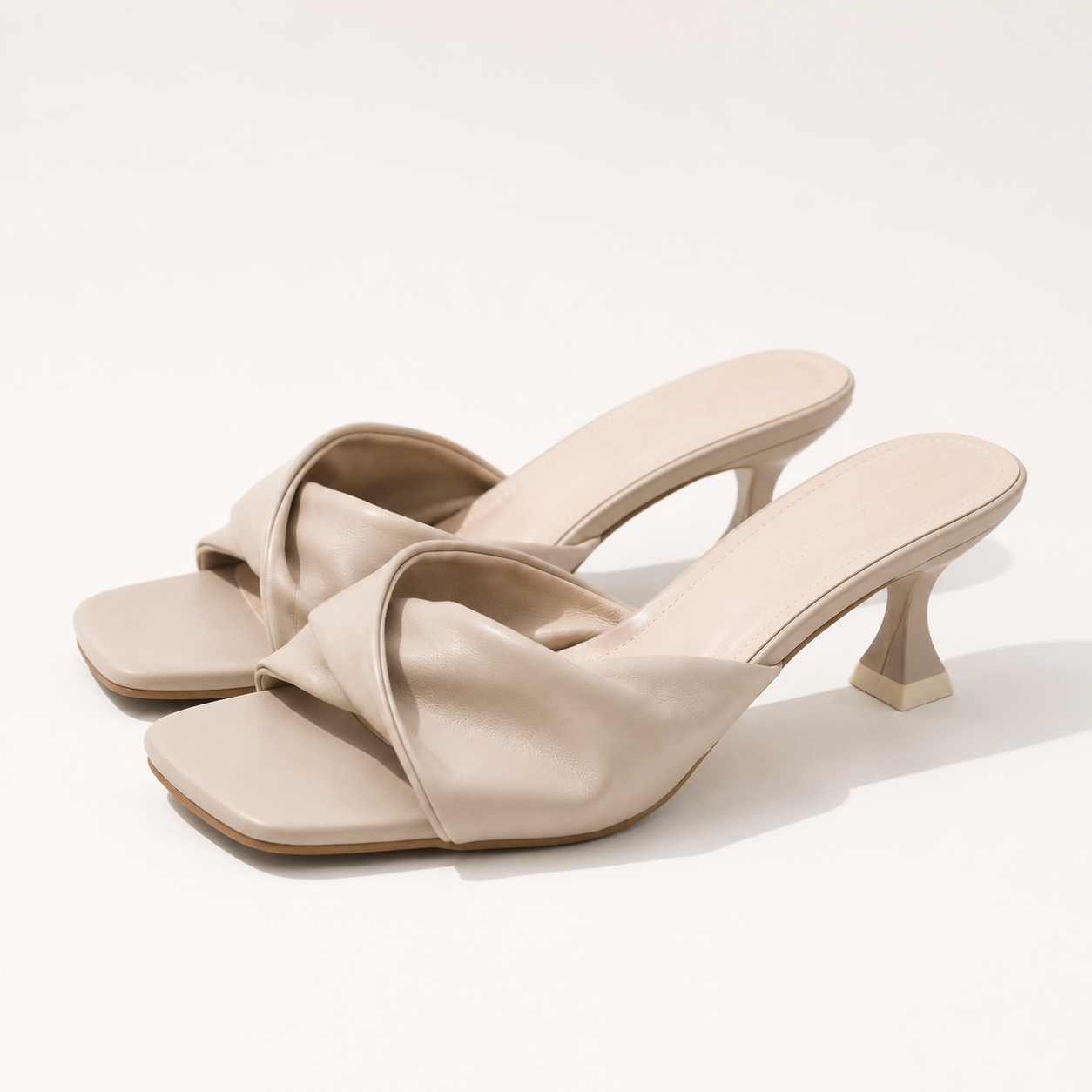 Minimalist Kitten Heel Sandals Women Square Toe Slip On Mules Elegant Low Heels Dress Shoes Casual Summer Footwear | Chic Office Shoes