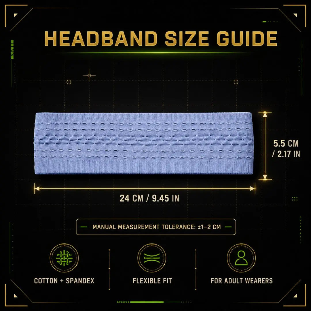 Sports Headband for Workout Running Cycling Yoga | Soft Cotton Spandex Sweatband | Stretch Hair Band for Gym Training and Daily Fitness Jumartins