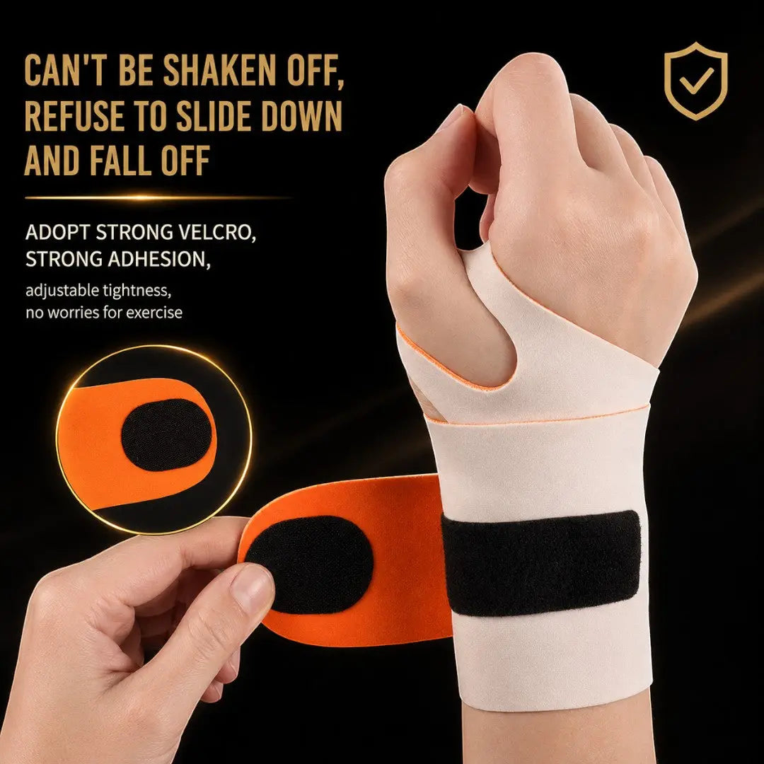 Fitness Wrist Support | Elastic Compression Wrap | Breathable Nylon Brace | Secure Thumb Loop | Gym Training Support | Workout Grip Comfort Jumartins