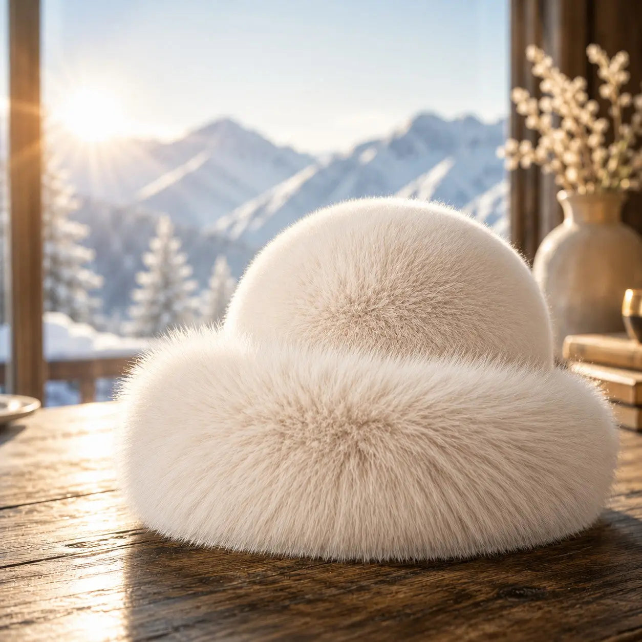 Luxury Faux Fur Russian Winter Hat for Women | Old Money Style Plush Warm Elegant Winter Fashion Cap Jumartins