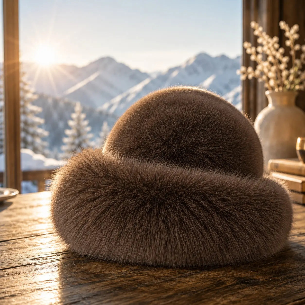 Luxury Faux Fur Russian Winter Hat for Women | Old Money Style Plush Warm Elegant Winter Fashion Cap Jumartins