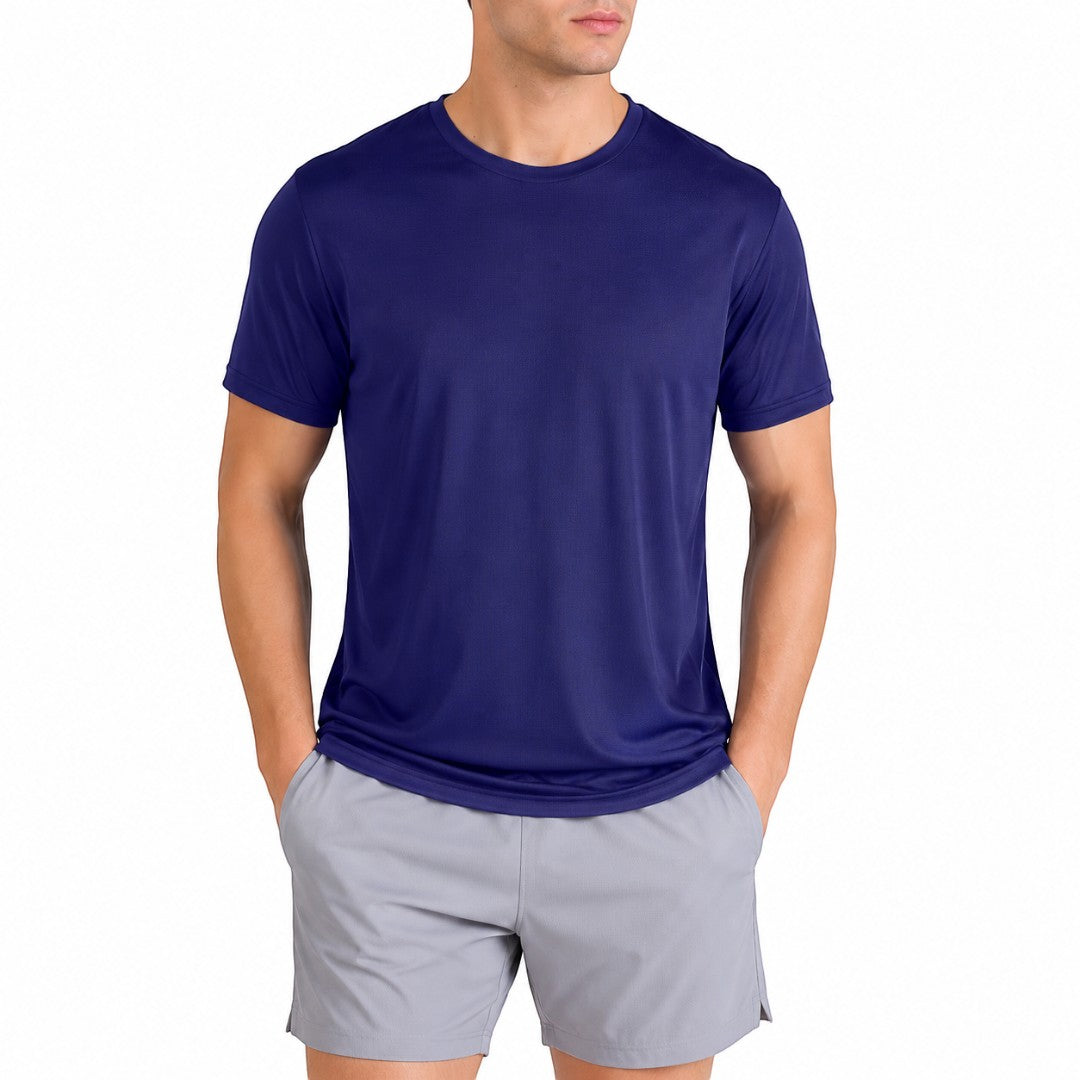 Men's Quick Dry Sport T Shirt | Breathable Lightweight Workout Top | Stretch Fitness Training Tee | Short Sleeve Running Performance Top