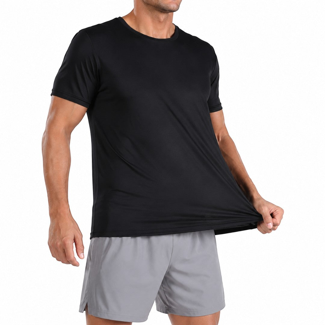 Men's Quick Dry Sport T Shirt | Breathable Lightweight Workout Top | Stretch Fitness Training Tee | Short Sleeve Running Performance Top