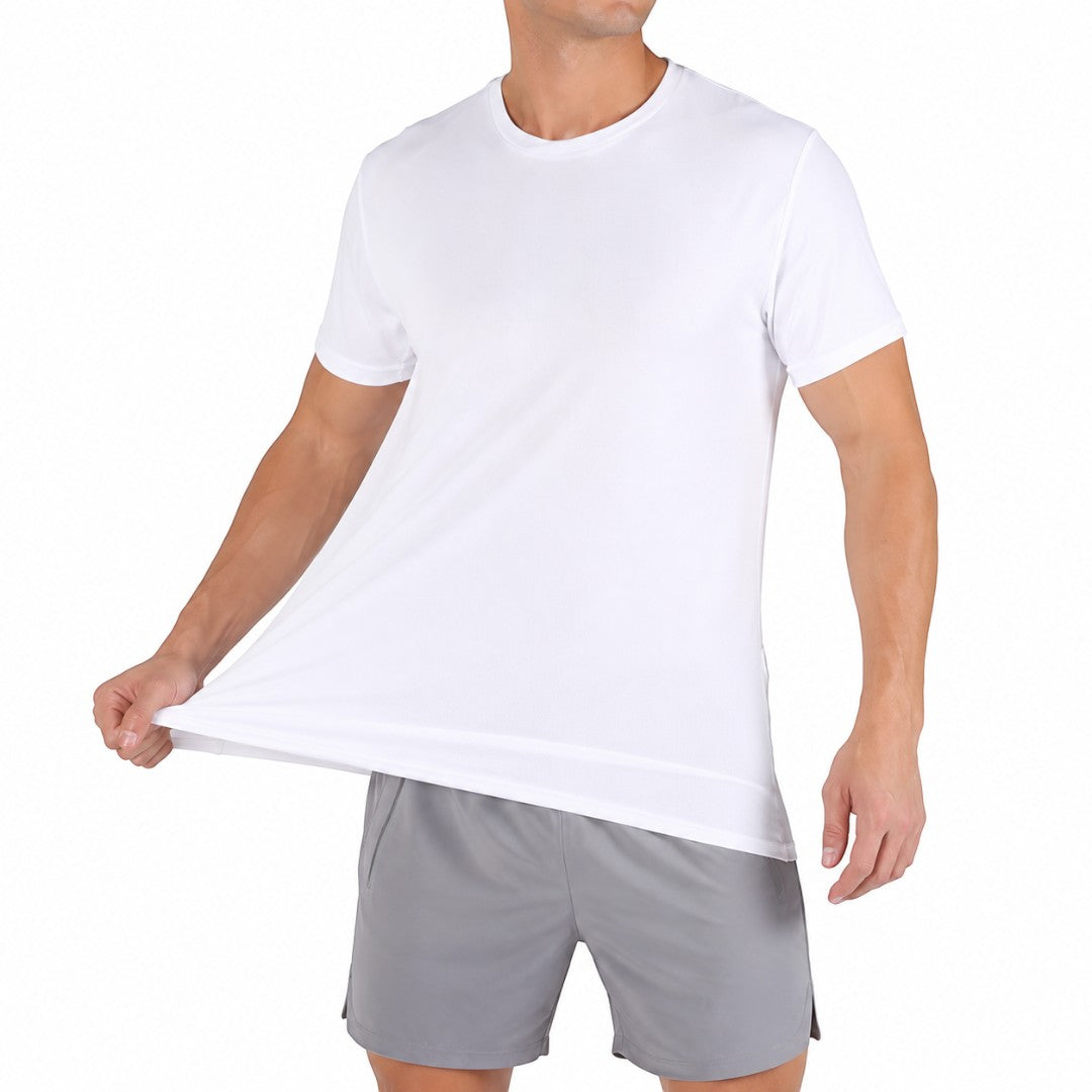 Men's Quick Dry Sport T Shirt | Breathable Lightweight Workout Top | Stretch Fitness Training Tee | Short Sleeve Running Performance Top