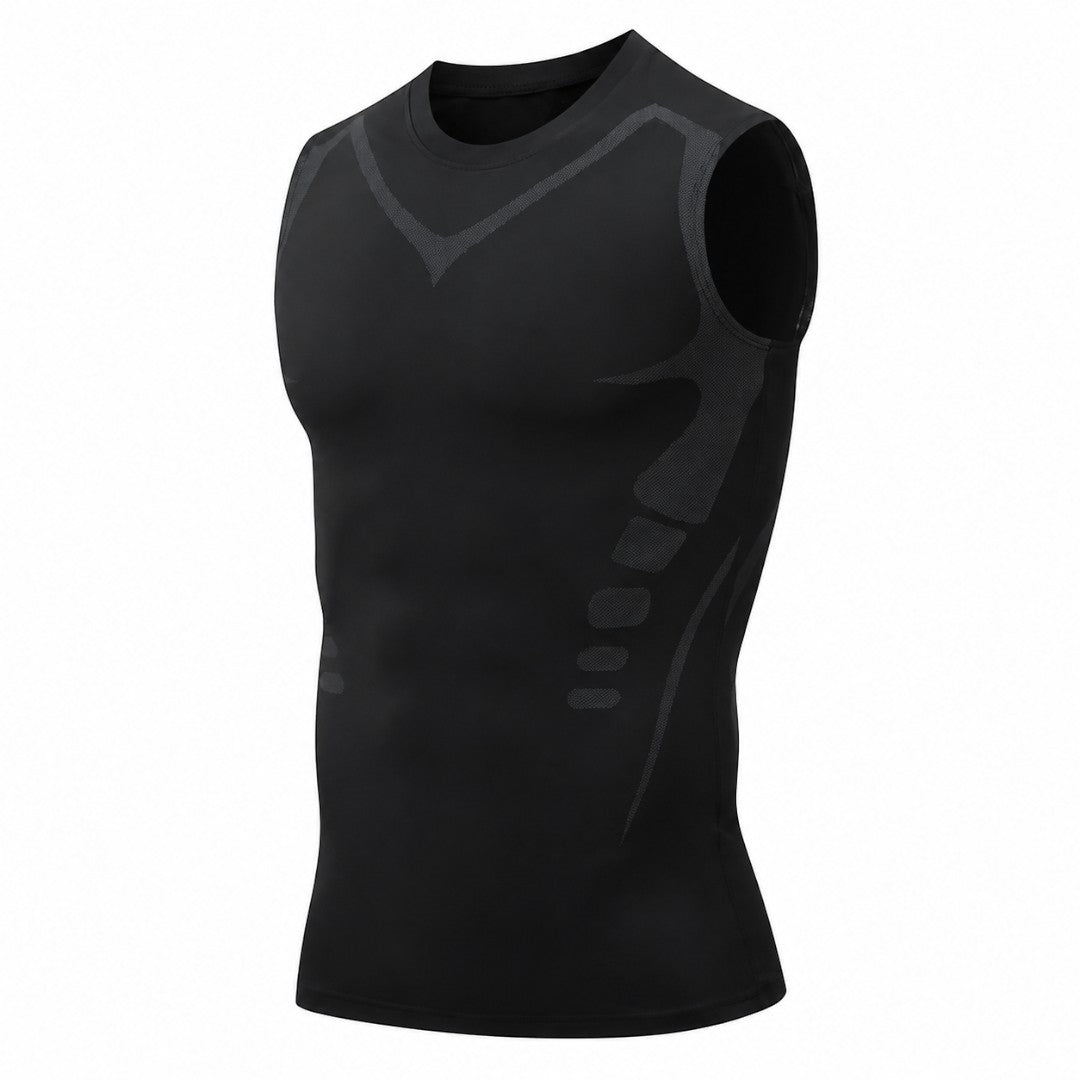 Men’s Compression Tank Top | Sleeveless Quick Dry Gym Shirt | Bodybuilding Workout Vest | Fitted Fitness Training Sportswear for Running