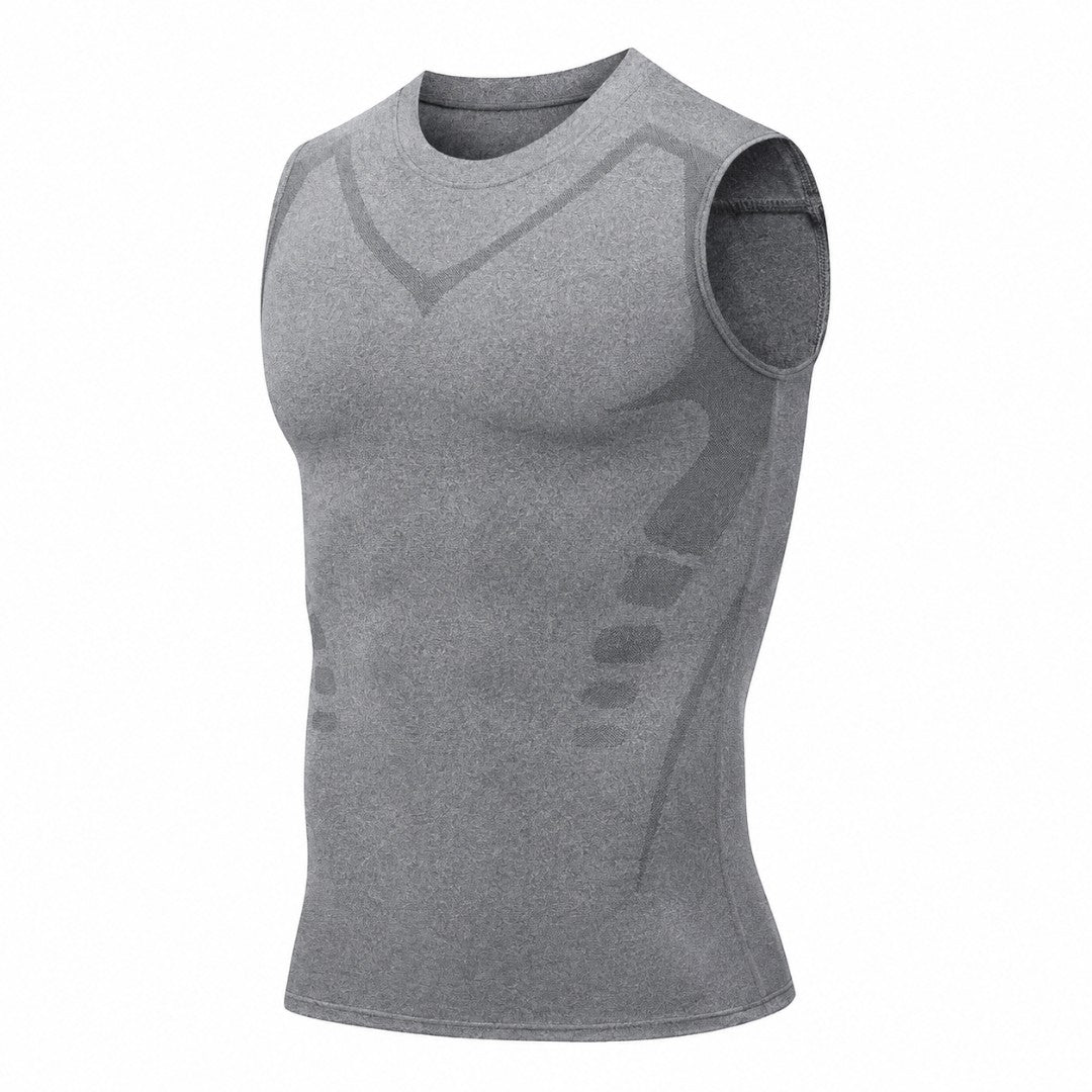 Men’s Compression Tank Top | Sleeveless Quick Dry Gym Shirt | Bodybuilding Workout Vest | Fitted Fitness Training Sportswear for Running