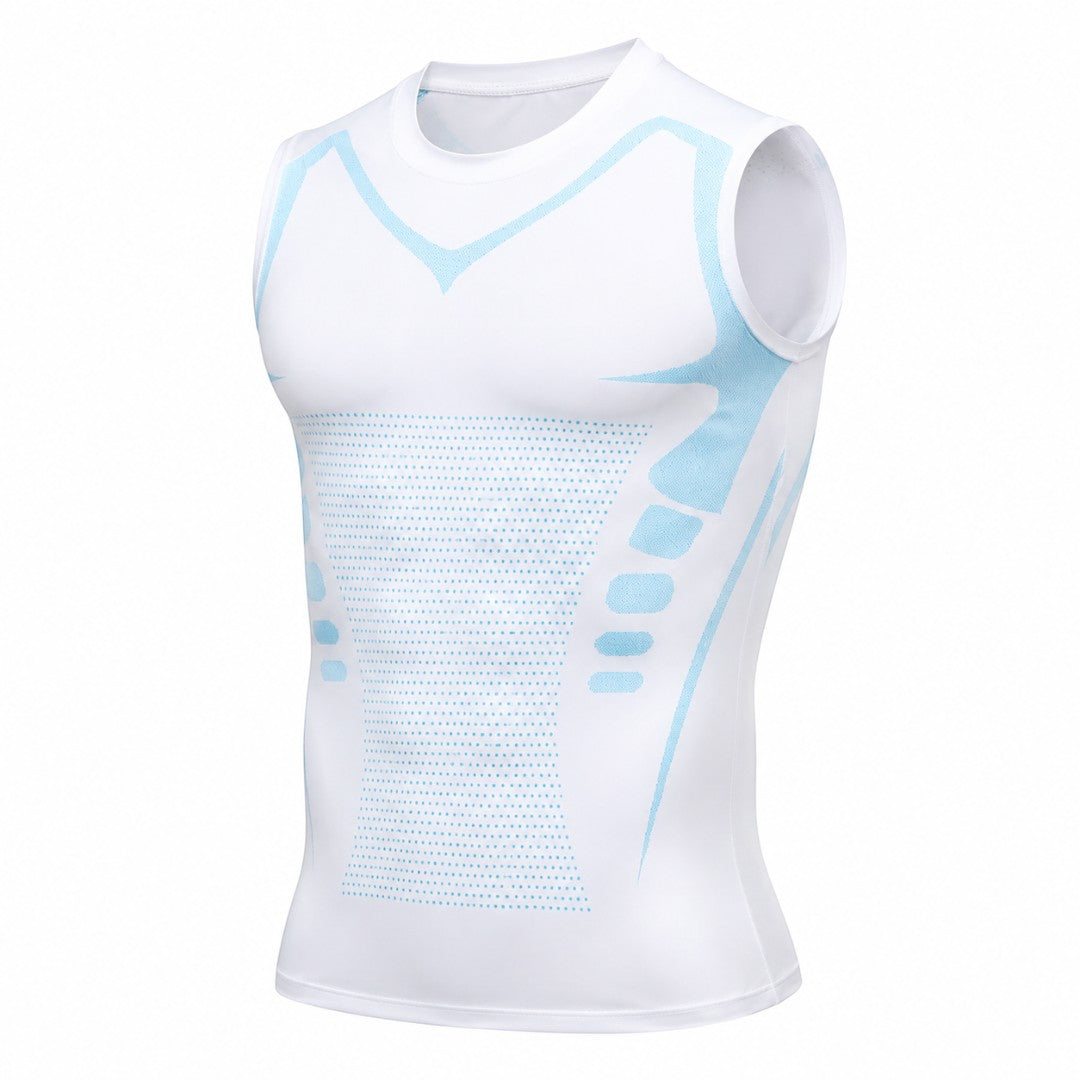 Men’s Compression Tank Top | Sleeveless Quick Dry Gym Shirt | Bodybuilding Workout Vest | Fitted Fitness Training Sportswear for Running