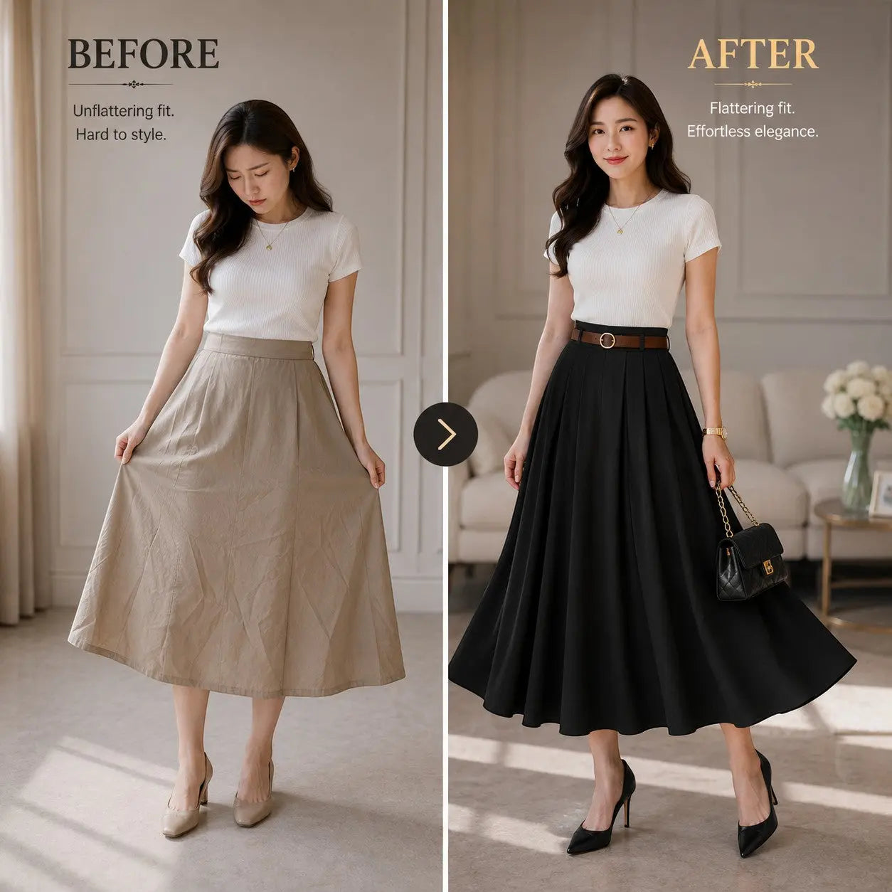 Women's High Waist Pleated Maxi Skirt with Belt, Elegant A-Line Long Skirt, Flowy Modest Office Skirt, Casual Party Wear Jumartins