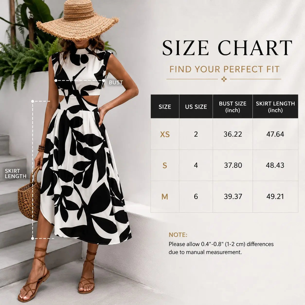 Women's Summer Printed Mini Dress, V Neck A-Line Dress, Cotton Blend Casual Vacation Dress, Sleeveless Beach Resort Outfit Jumartins