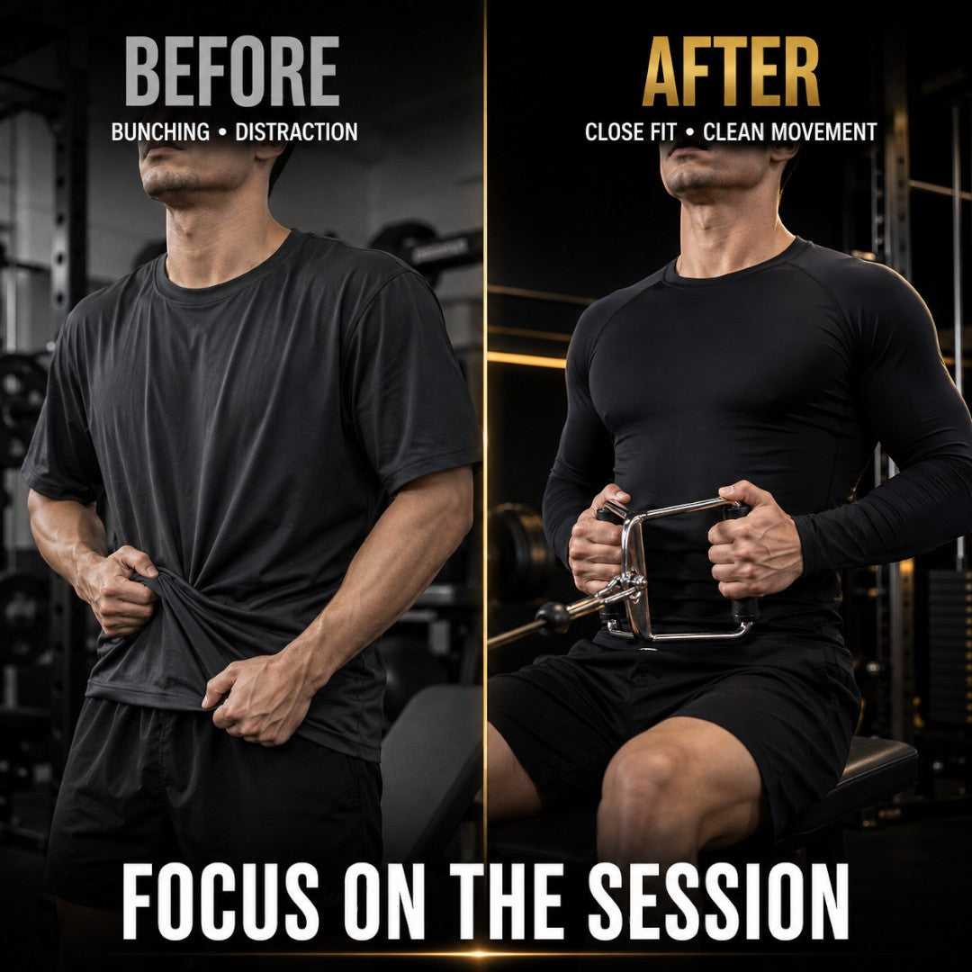 Men’s Compression Long Sleeve Shirt | Quick Dry Gym Training Top | Breathable Workout Tee | Slim Fit Running Base Layer Fitness Apparel