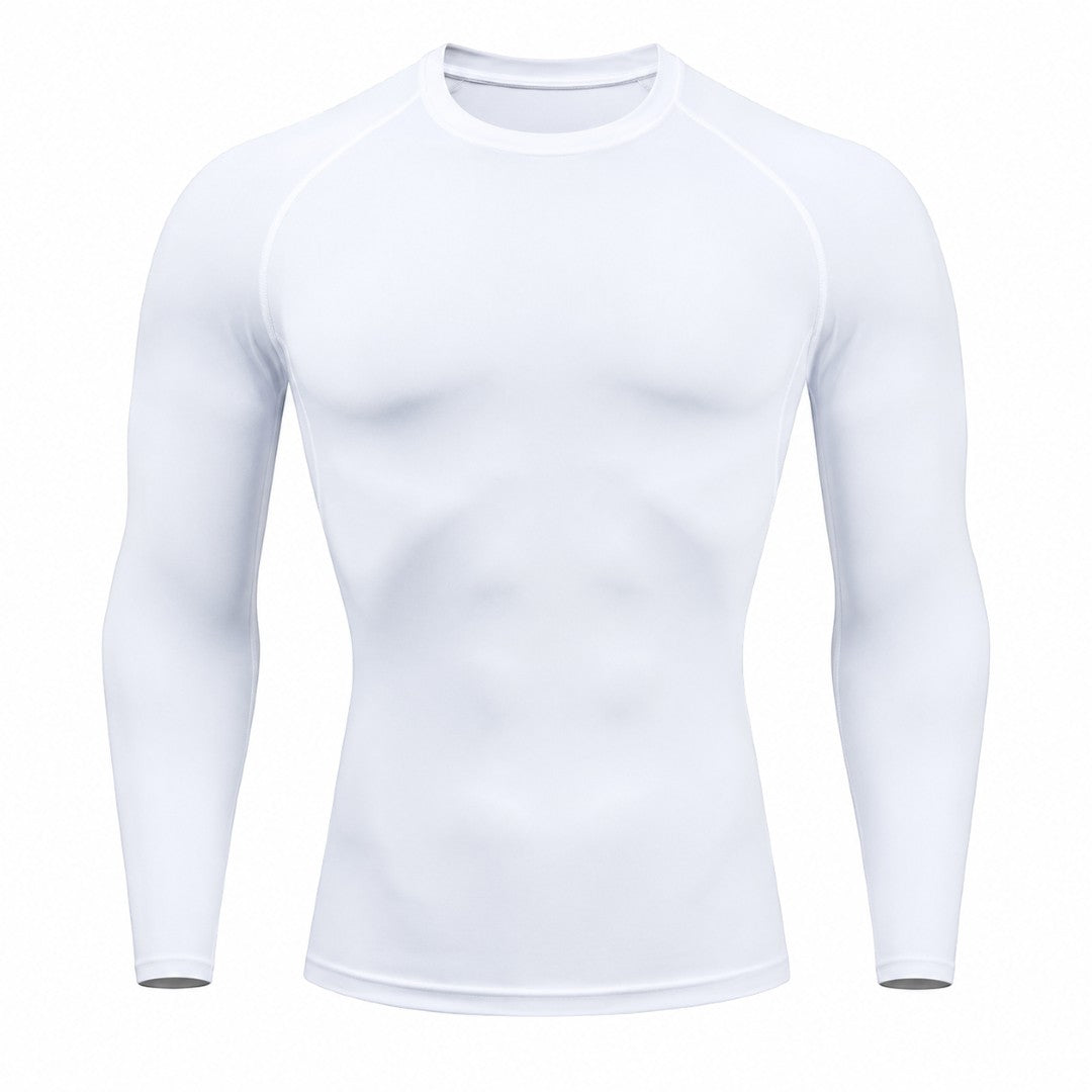 Men’s Compression Long Sleeve Shirt | Quick Dry Gym Training Top | Breathable Workout Tee | Slim Fit Running Base Layer Fitness Apparel