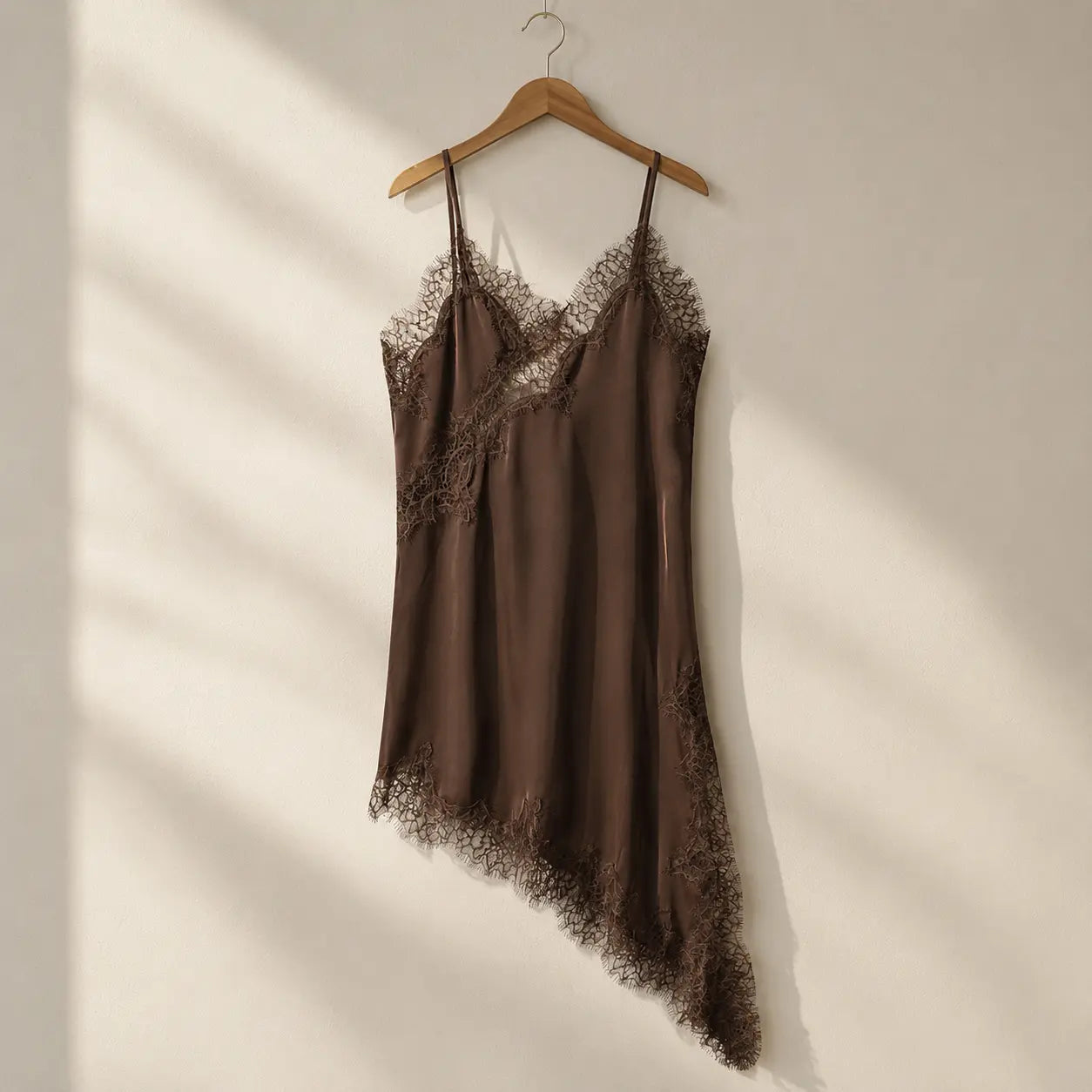 Women's Lace Asymmetric Slip Dress Elegant Sleeveless Midi Dress Backless Party Dress Vacation Wedding Guest Dress Jumartins