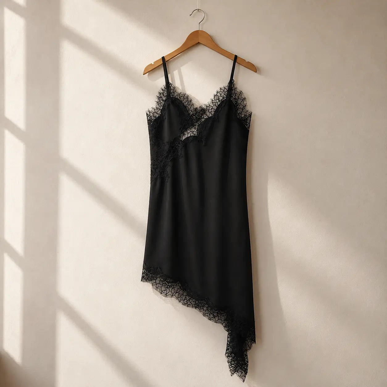 Women's Lace Asymmetric Slip Dress Elegant Sleeveless Midi Dress Backless Party Dress Vacation Wedding Guest Dress Jumartins