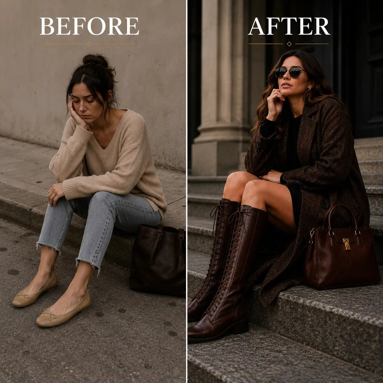 Women's Knee High Lace Up Boots Brown Riding Boots Low Heel Combat Boots Vintage Tall Boots Casual Fashion Boots for Women Jumartins