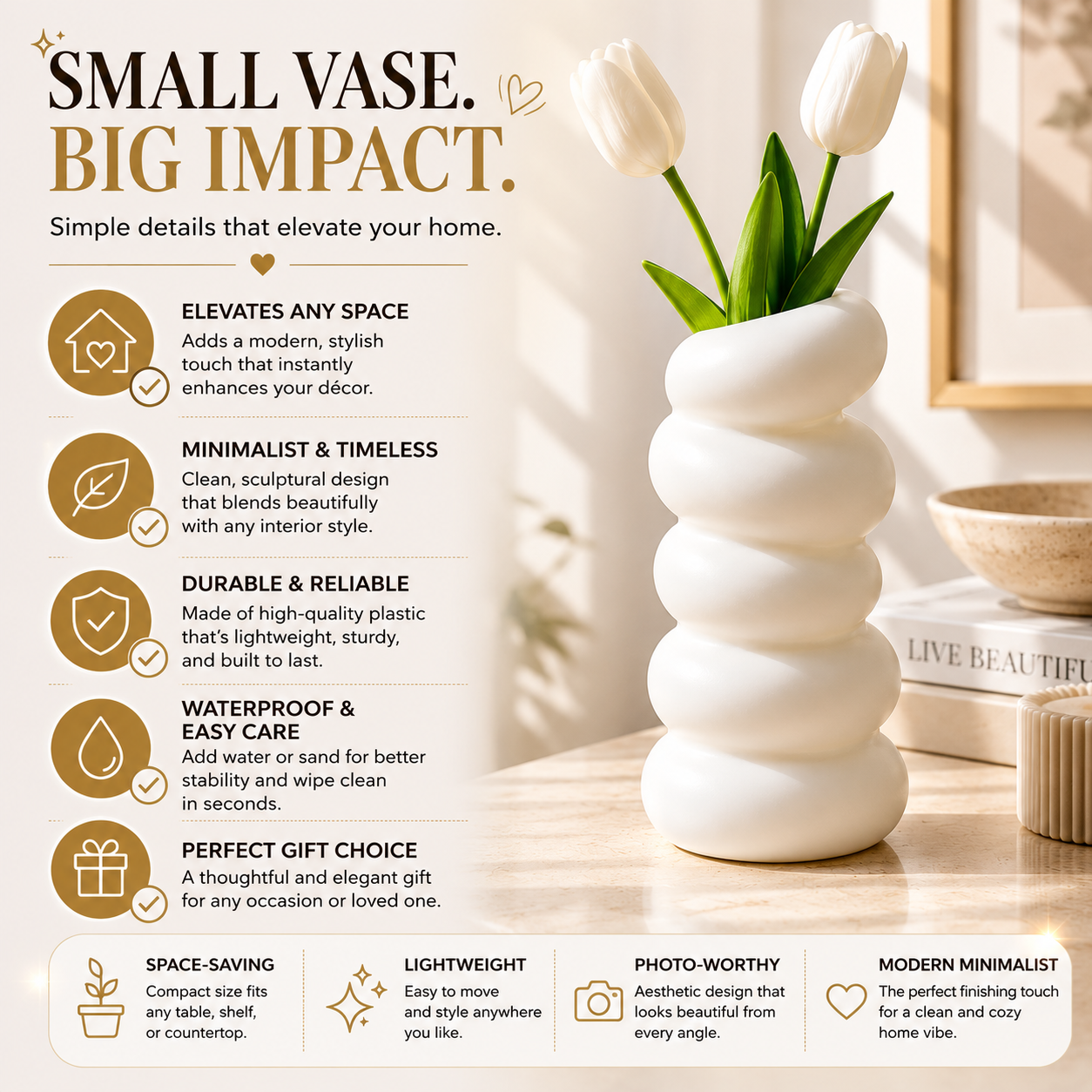 Modern Spiral Vase Nordic Minimalist Decorative Bud Vase Elegant Home Table Decor