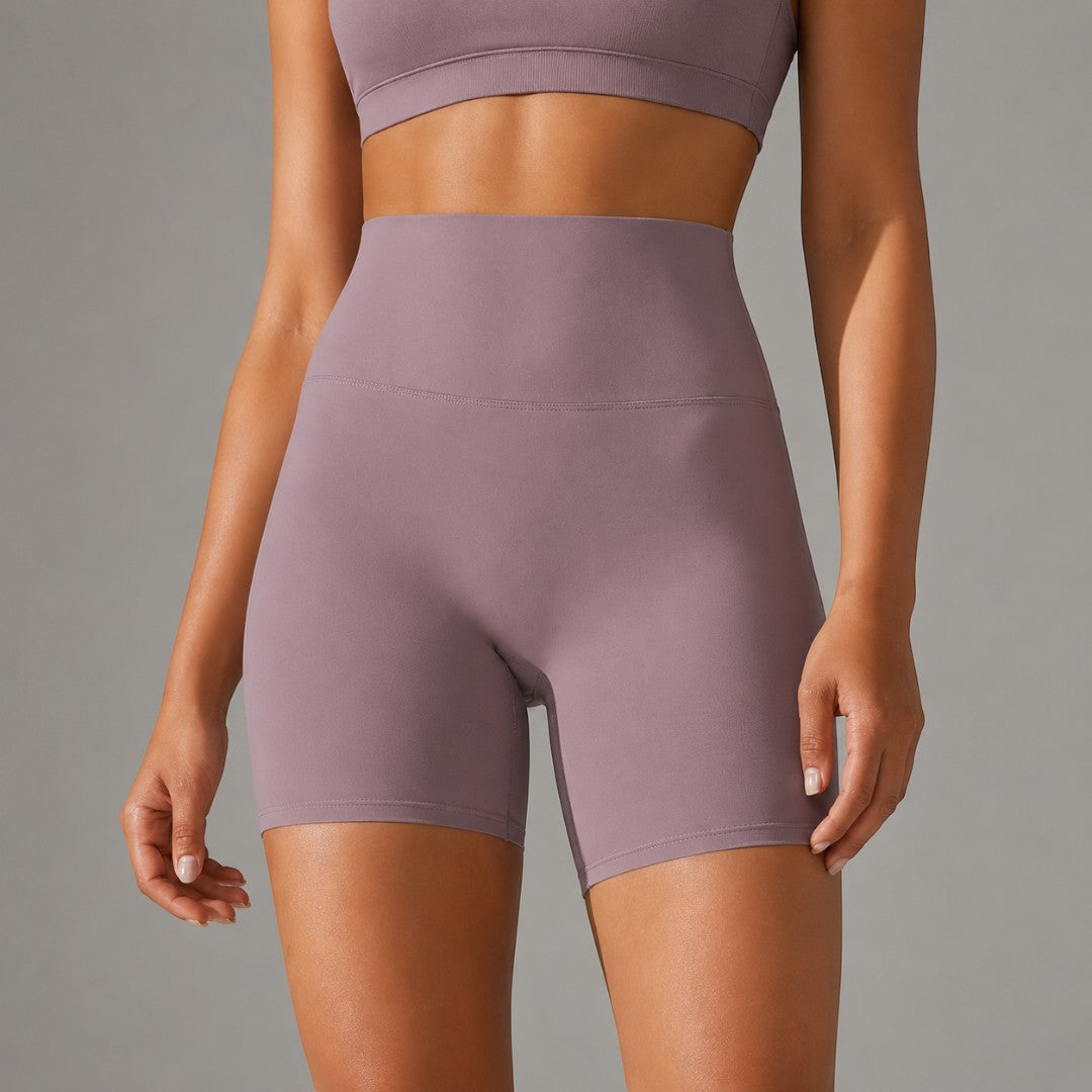 Yoga Shorts For Women | High Waist Stretch Biker Shorts | Smooth Workout Shorts | Pilates Gym Lounge Athleisure Activewear
