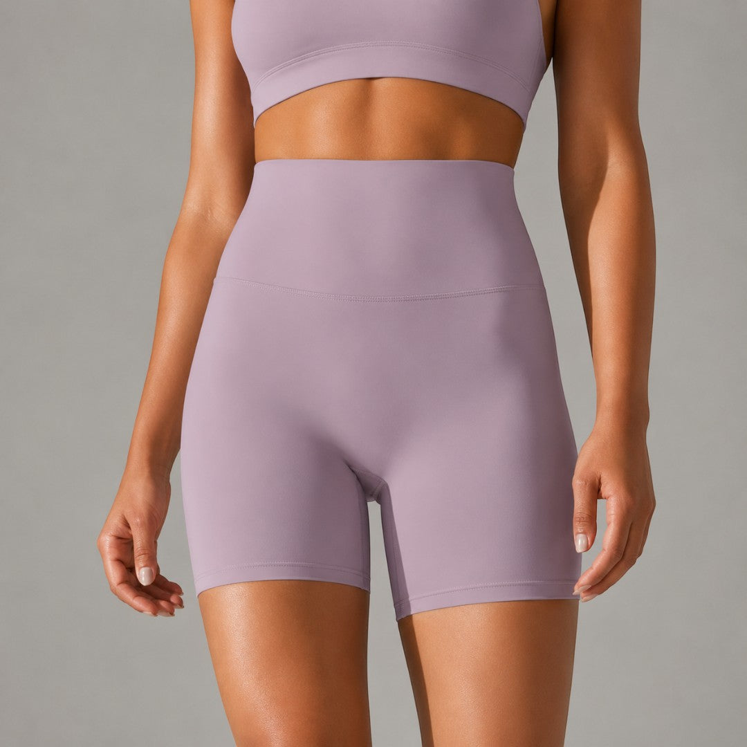 Yoga Shorts For Women | High Waist Stretch Biker Shorts | Smooth Workout Shorts | Pilates Gym Lounge Athleisure Activewear