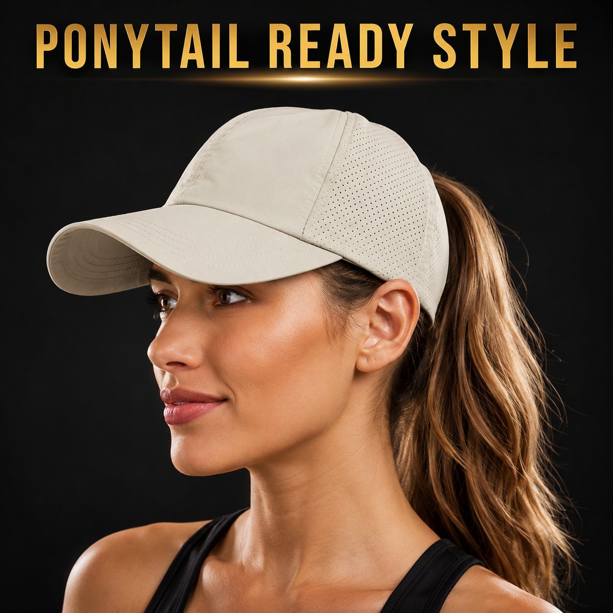 Ponytail Baseball Cap | Messy Bun Hat | Breathable Mesh Cap | Casual Sport Hat | Lightweight Hair Friendly Cap
