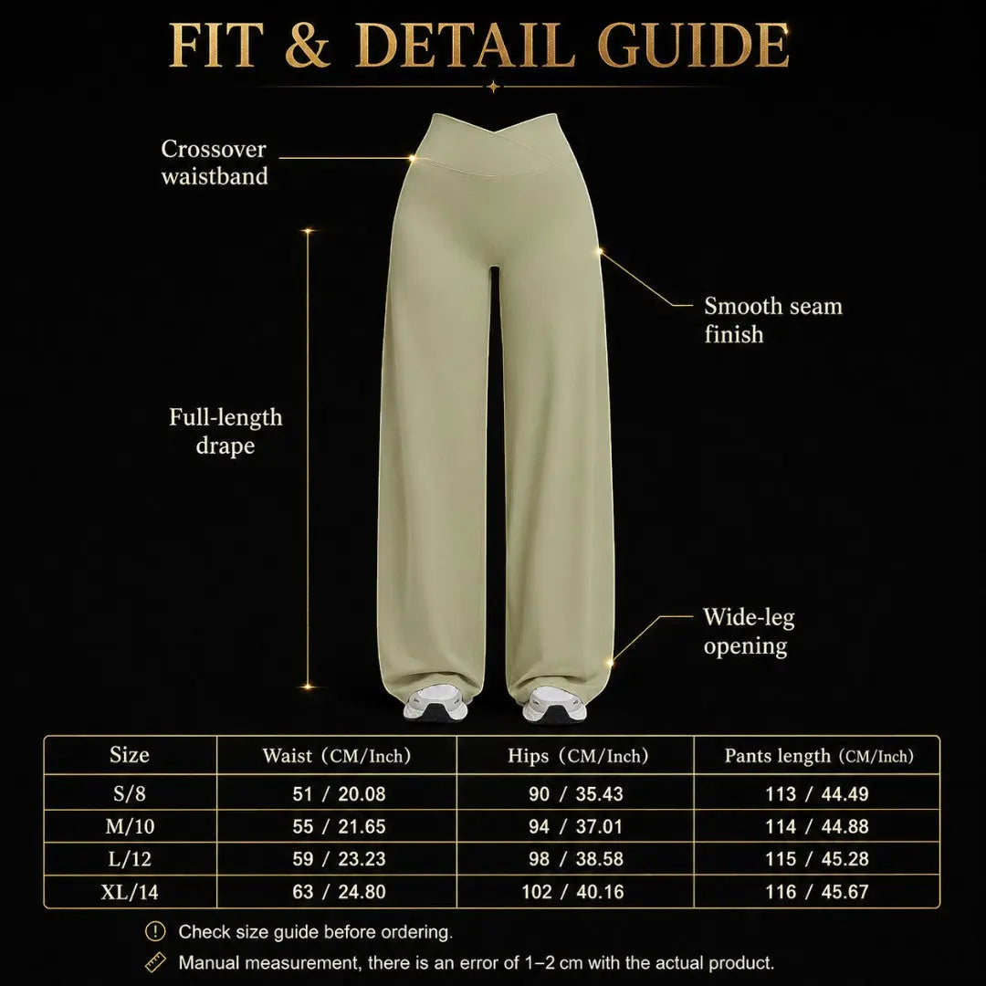 Wide Leg Yoga Pants | Crossover Waist Lounge Trousers | Soft Flow Pants | Casual Athleisure Bottoms | Comfy Travel Wear Jumartins