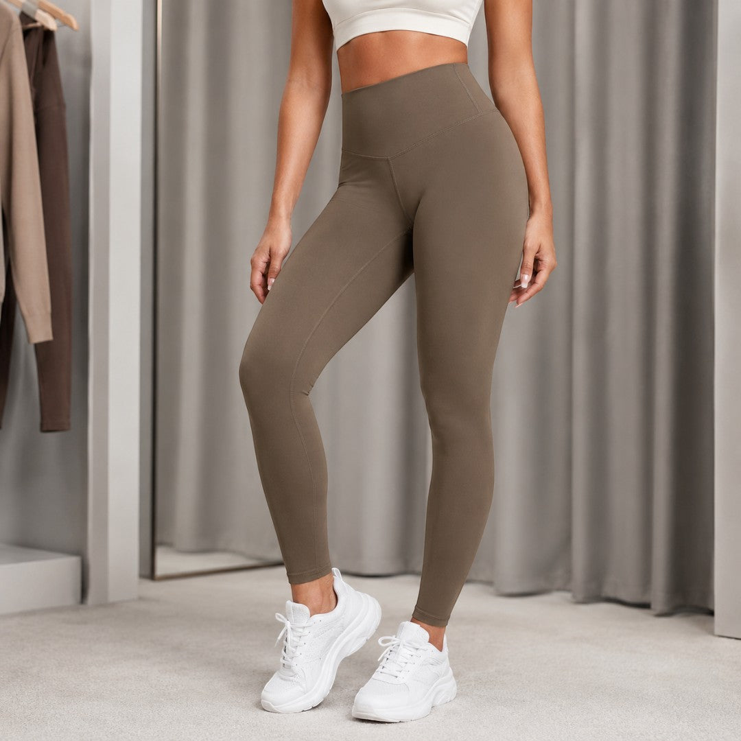 Women’s High Waist Stretch Leggings | Smooth Yoga Pants | Soft Gym Tights | Flexible Lounge Bottoms | Supportive Waistband Daily Comfort