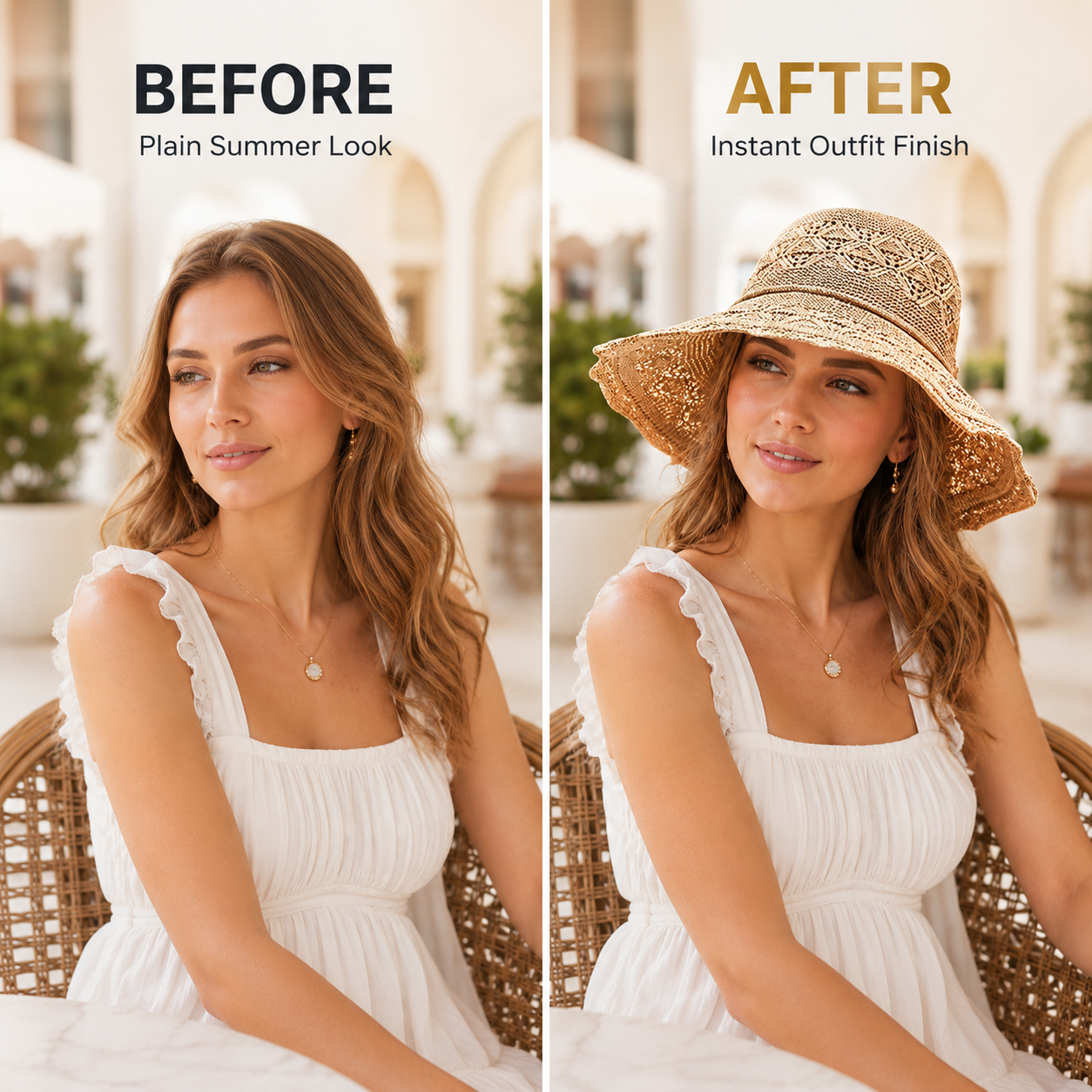 Women Crochet Sun Hat | Wide Brim Woven Beach Hat | Soft Floppy Summer Cap | Resort Vacation Outfit Accessory