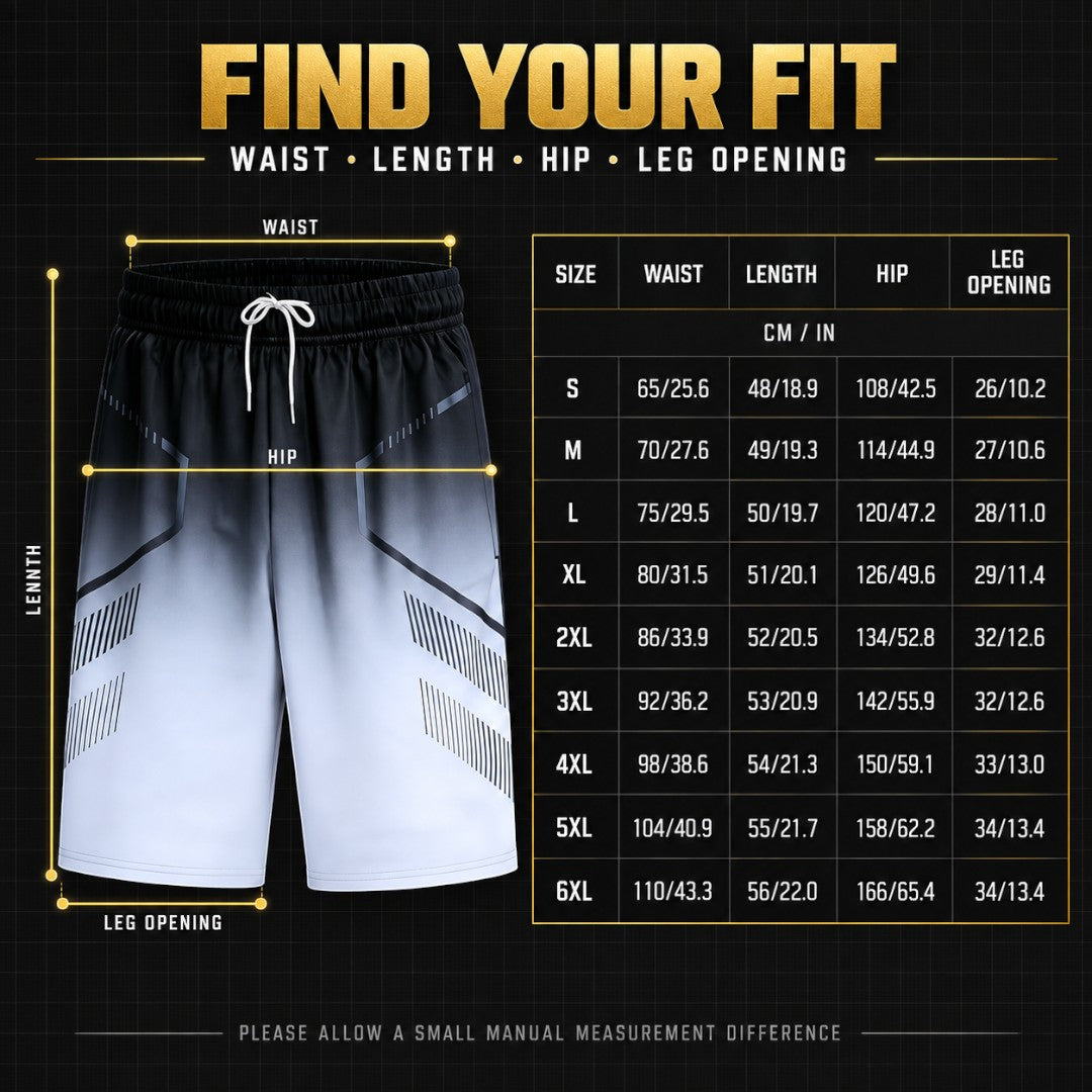 Men’s Quick Dry Running Shorts | Gradient Basketball Gym Shorts | Drawstring Workout Shorts with Side Pockets | Lightweight Training Wear
