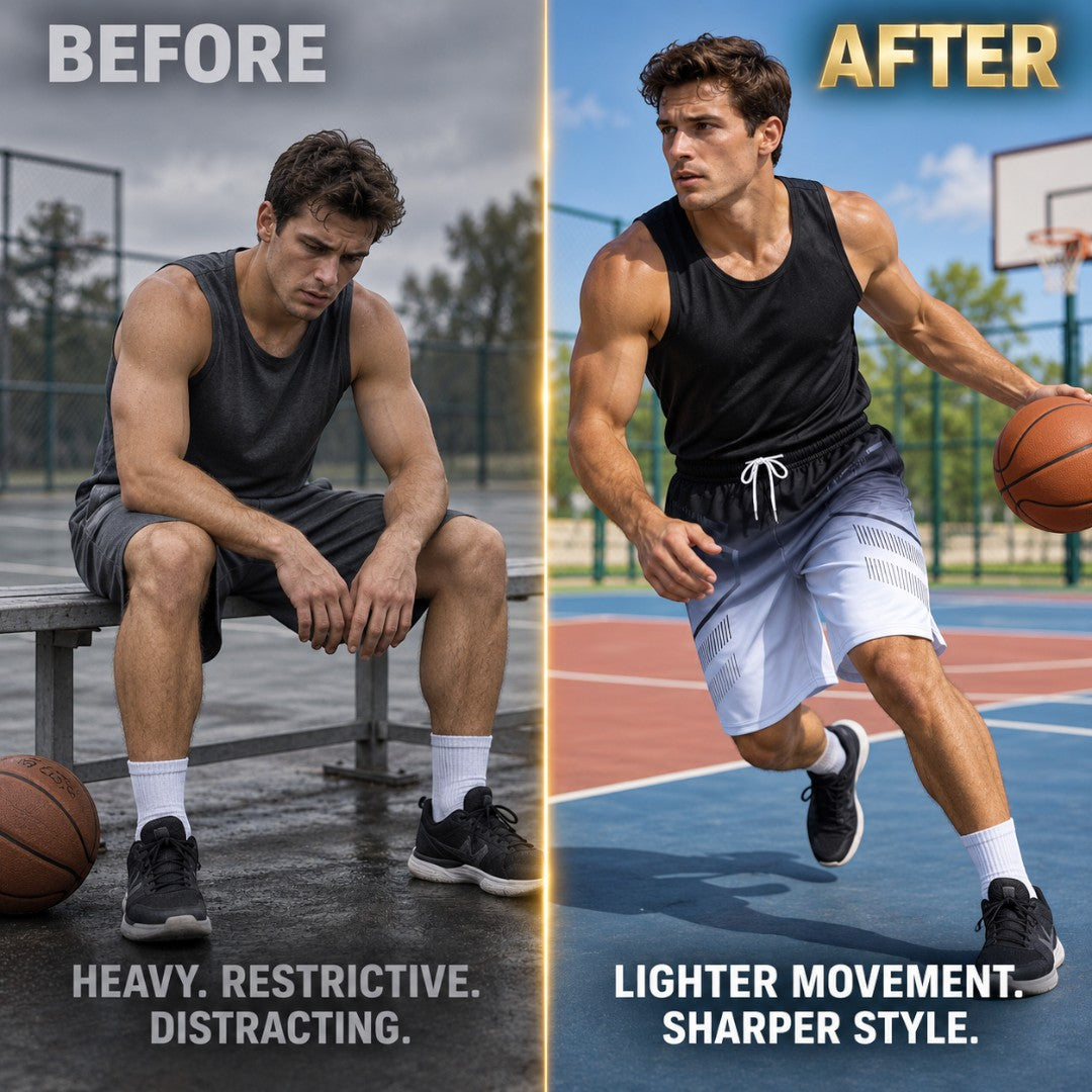 Men’s Quick Dry Running Shorts | Gradient Basketball Gym Shorts | Drawstring Workout Shorts with Side Pockets | Lightweight Training Wear