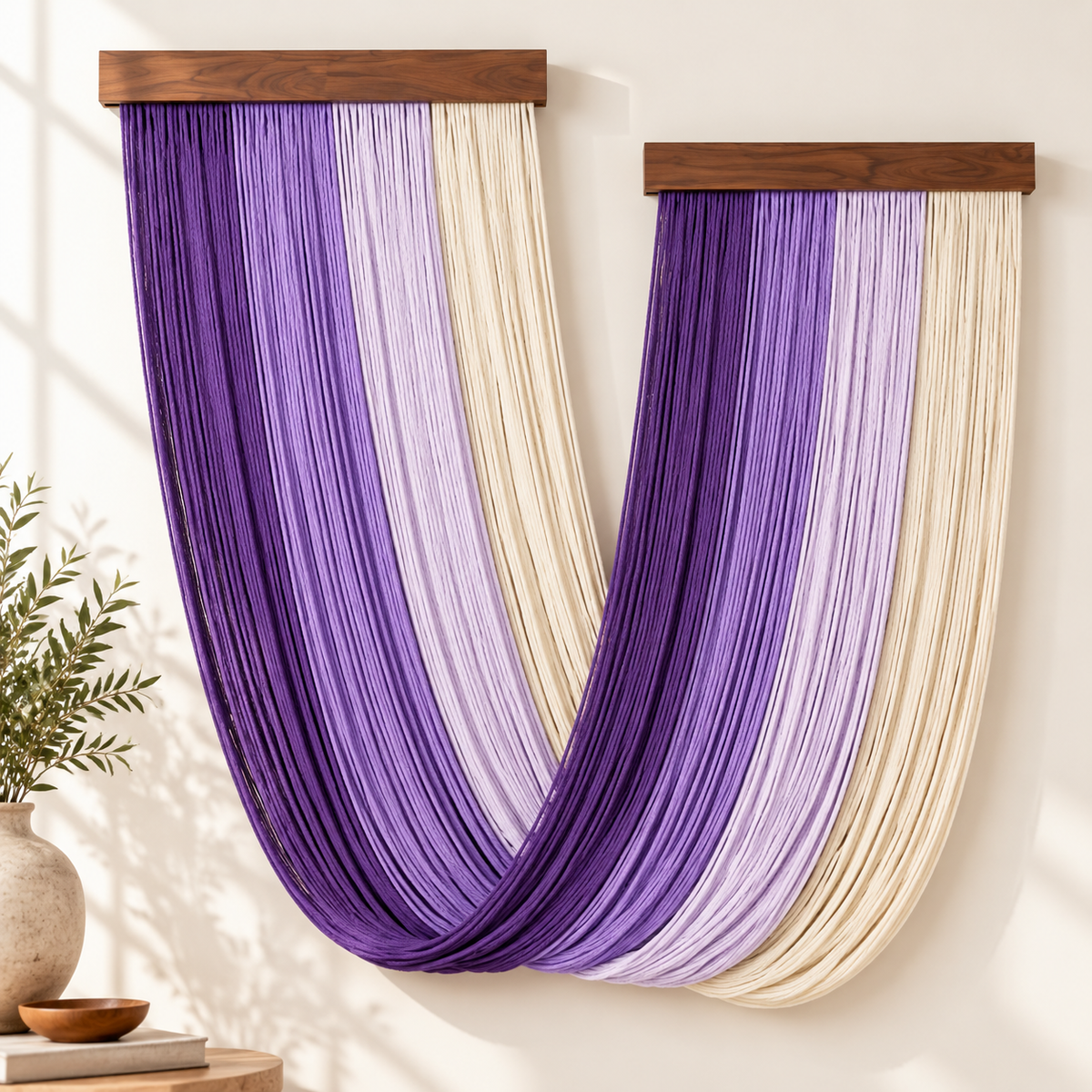 Oversized Boho Wall Hanging Tapestry | 200cm Tassel Curtain Decor | Woven Wall Art | Large Bedroom Living Room Home Decoration