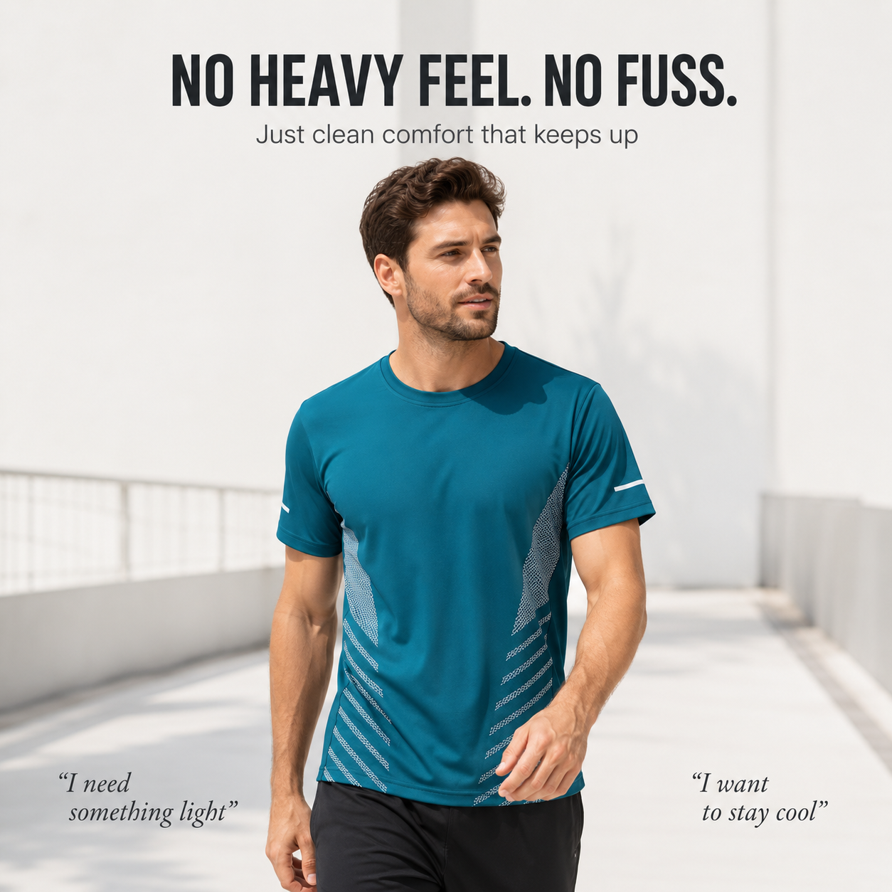 Men Quick Dry Workout T Shirt | Lightweight Athletic Tee | Breathable Running Gym Shirt | Casual Training Top