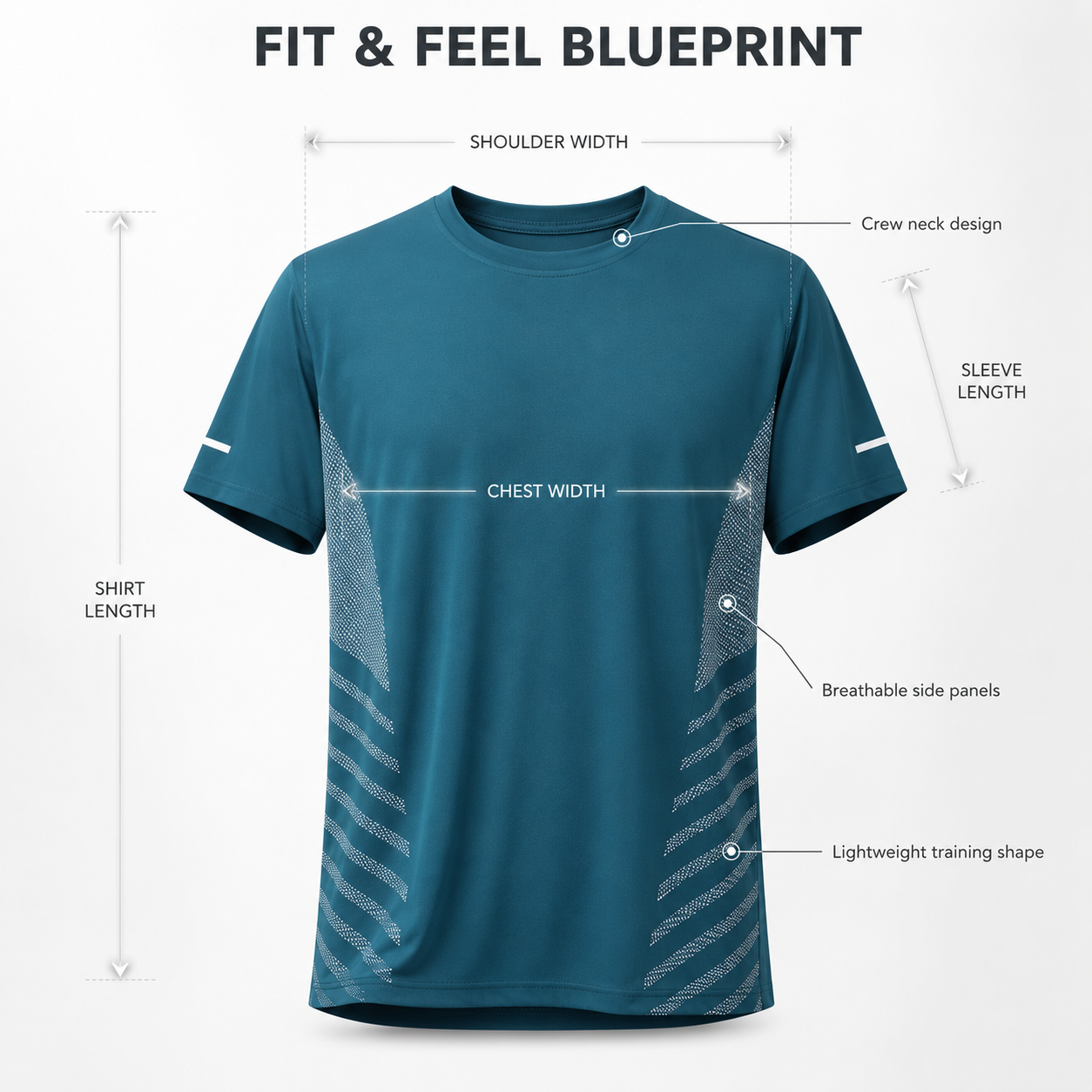 Men Quick Dry Workout T Shirt | Lightweight Athletic Tee | Breathable Running Gym Shirt | Casual Training Top