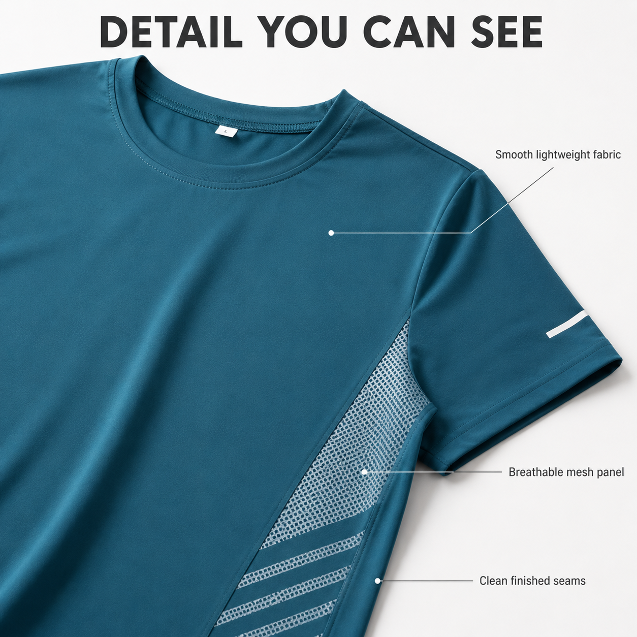 Men Quick Dry Workout T Shirt | Lightweight Athletic Tee | Breathable Running Gym Shirt | Casual Training Top