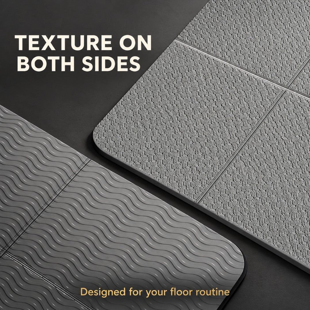 Foldable Yoga Mat for Home Workouts and Travel | Lightweight Non Slip Exercise Pad with Textured Surface and Compact Storage, Easy Clean