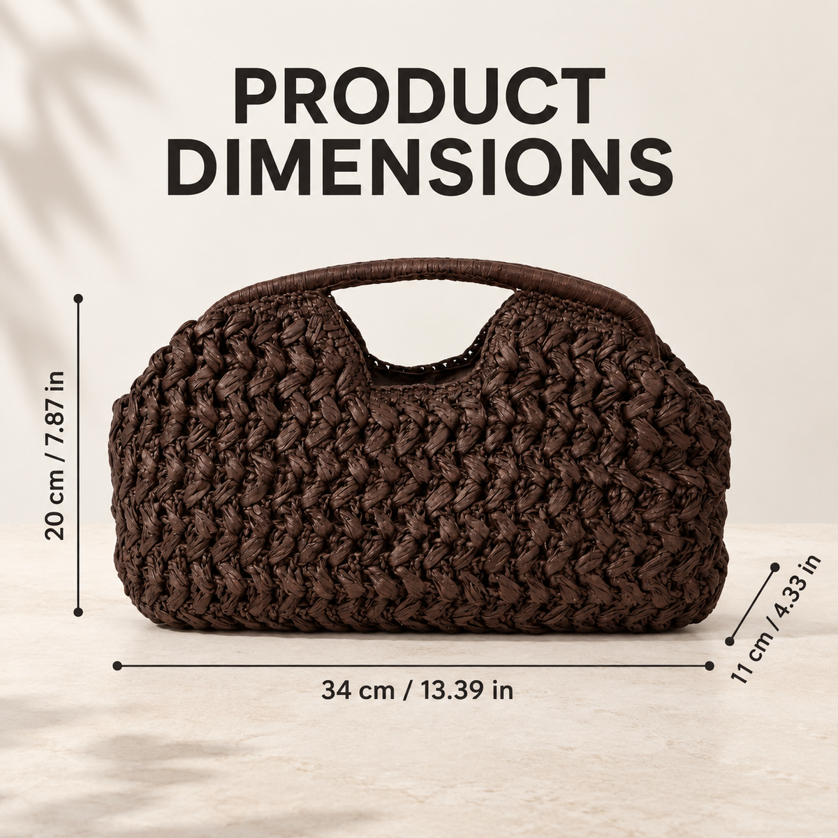 Woven Summer Handbag | Beach Clutch Purse | Boho Raffia Style Tote | Resort Vacation Shoulder Carry Bag