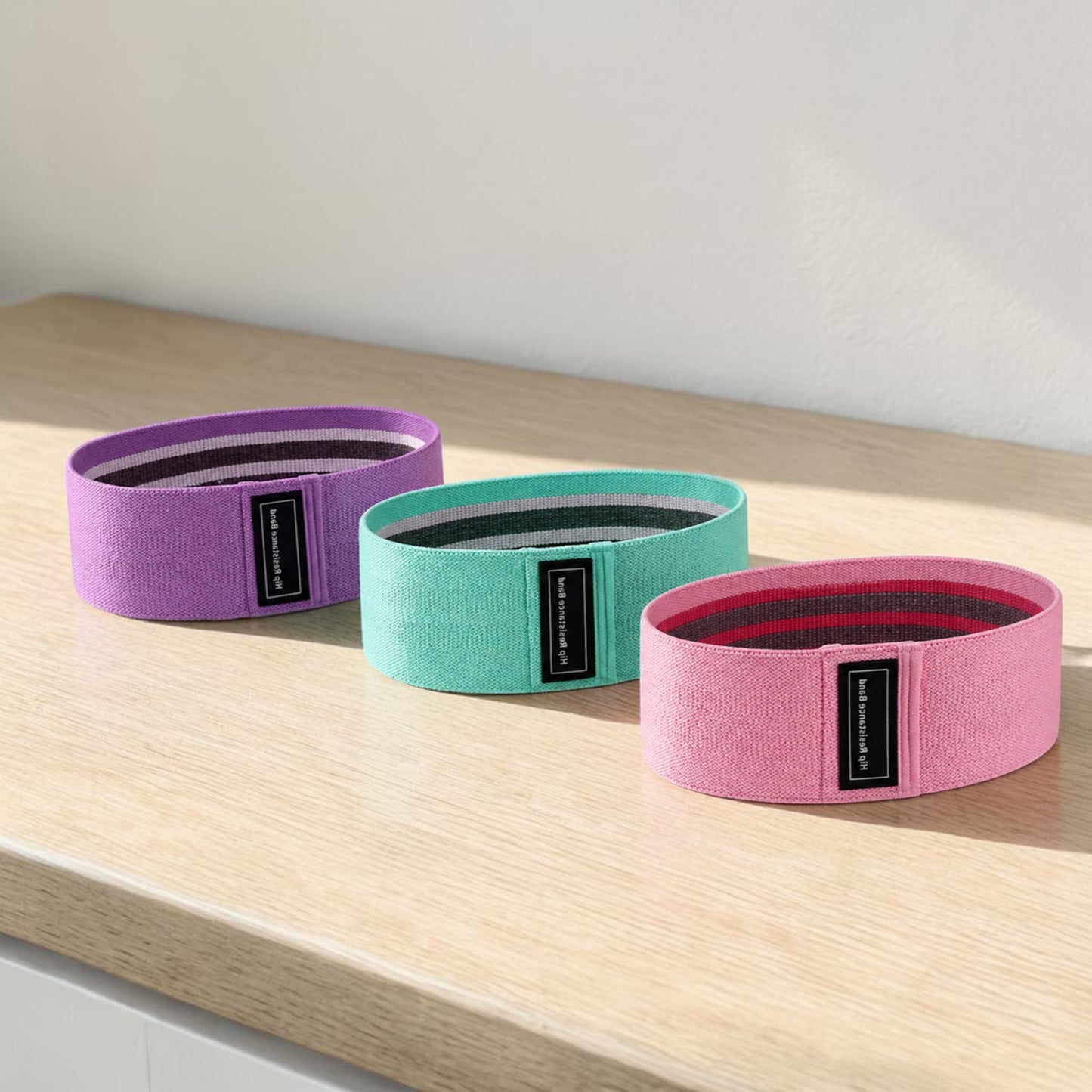 3pcs Resistance Bands Set | Fabric Booty Bands for Glute Leg Workout