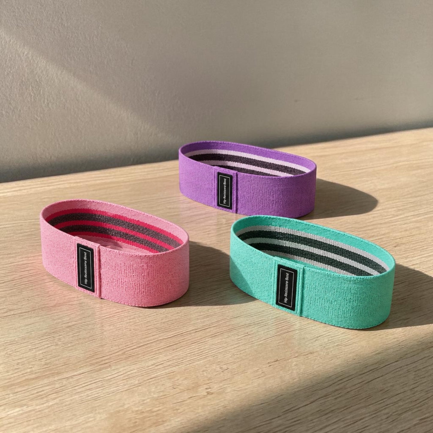 3pcs Resistance Bands Set | Fabric Booty Bands for Glute Leg Workout