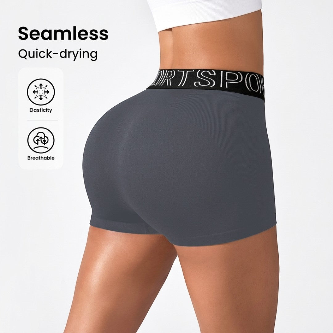 High Waist Yoga Shorts for Women, Seamless Stretch Workout Bottoms, Fitted Gym Clothing, Summer Fitness Training, Studio Exercise Wear