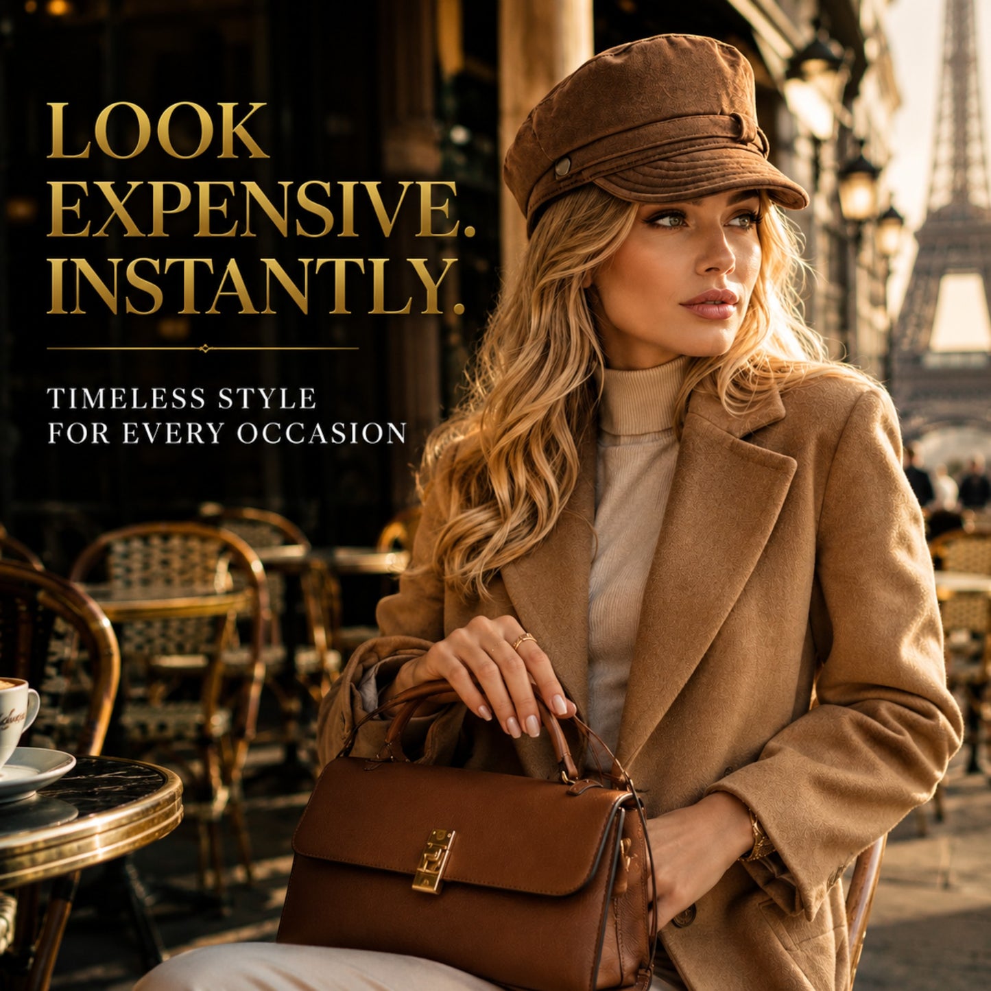 Vintage Newsboy Cap for Women | Elegant Baker Boy Hat | Old Money Style Fashion Cap | Casual Luxury Everyday Hat