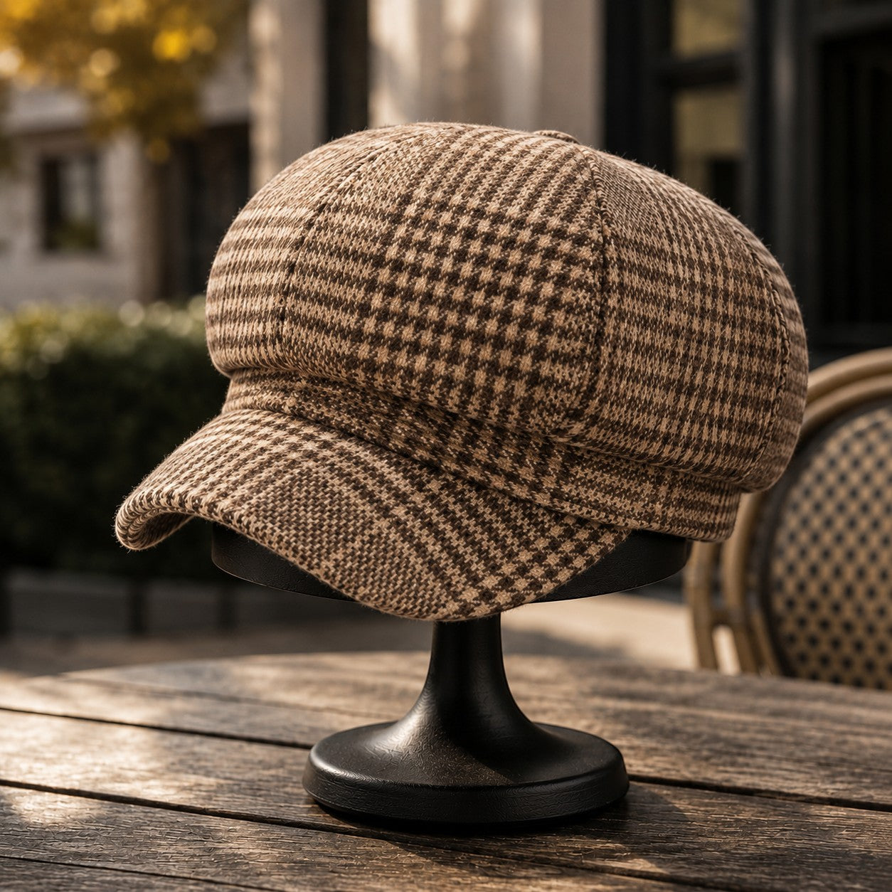 Vintage Plaid Newsboy Cap for Women | Elegant British Baker Boy Hat | Classic Winter Fashion Beret Style Cap