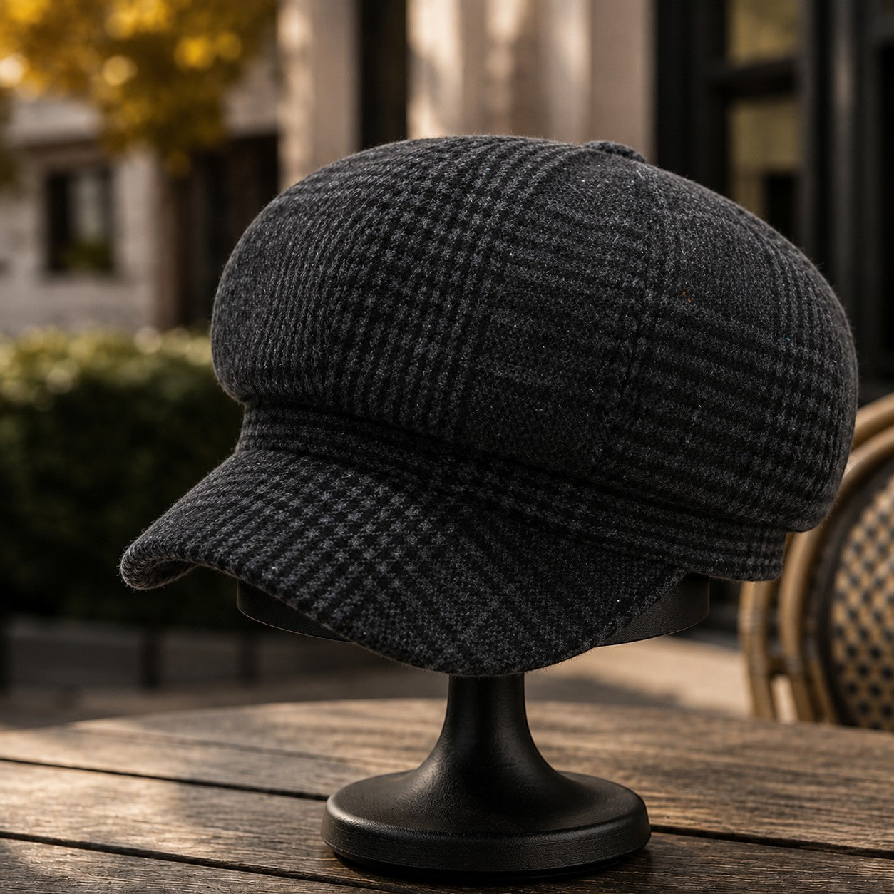 Vintage Plaid Newsboy Cap for Women | Elegant British Baker Boy Hat | Classic Winter Fashion Beret Style Cap