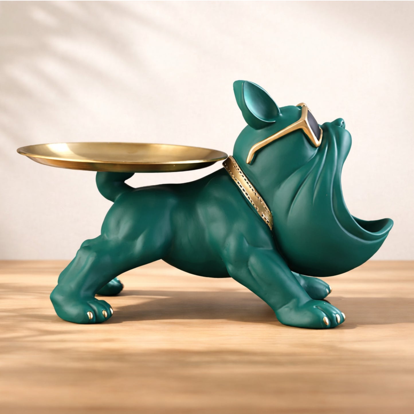 Cute Bulldog Storage Figurine with Tray – Unique Gift for Dog Lovers & Home Decor