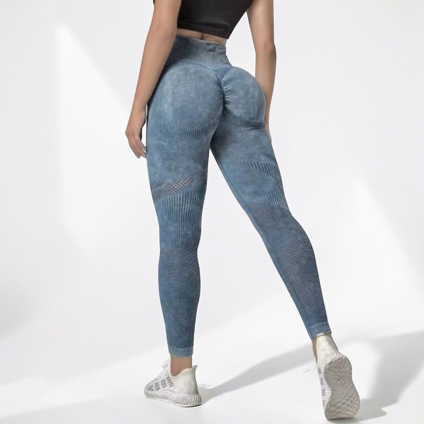 Women’s High Waist Leggings | Seamless Gym Yoga Pants Stretch Fit