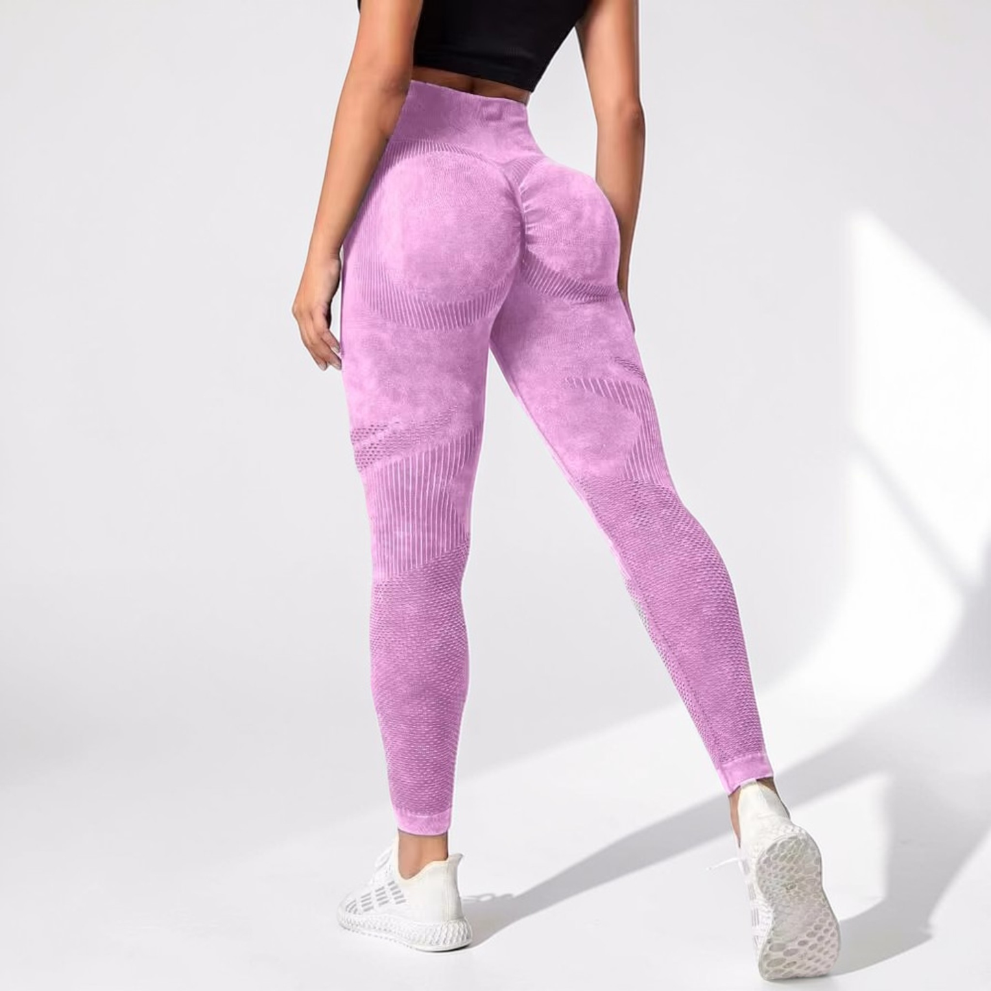 Women’s High Waist Leggings | Seamless Gym Yoga Pants Stretch Fit