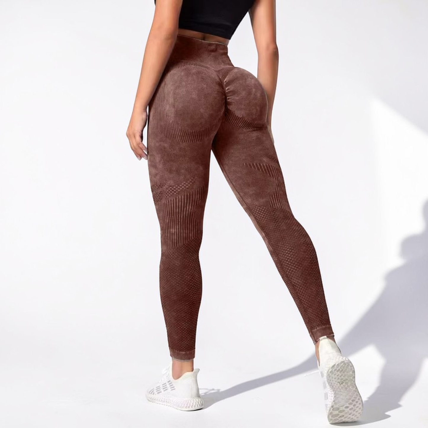 Women’s High Waist Leggings | Seamless Gym Yoga Pants Stretch Fit